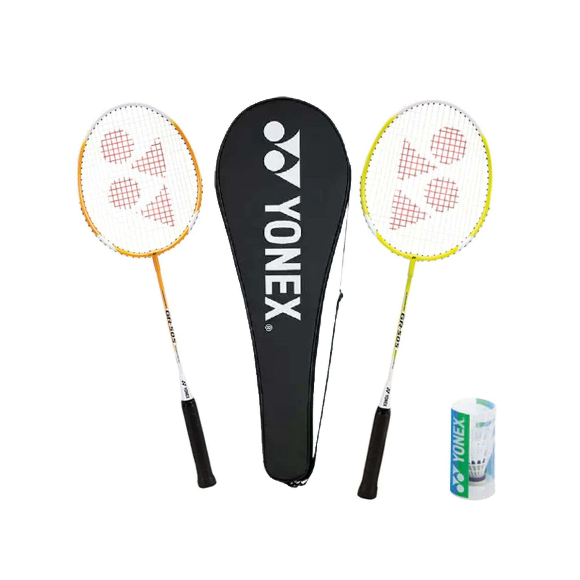 YONEX Badminton Set (Pack of 5) (Yellow/White/Black)