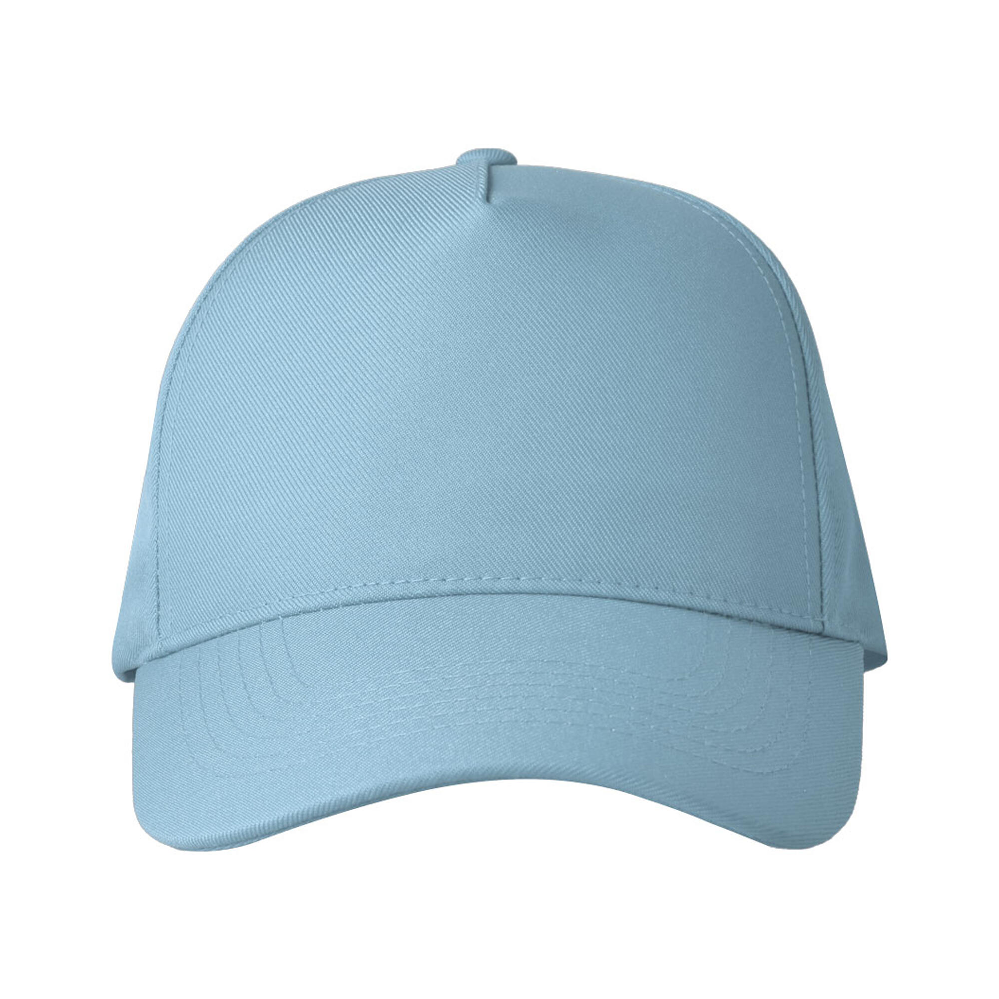 Childrens/Kids Recy Five 5 Panel Recycled Baseball Cap (Light Blue) 3/3