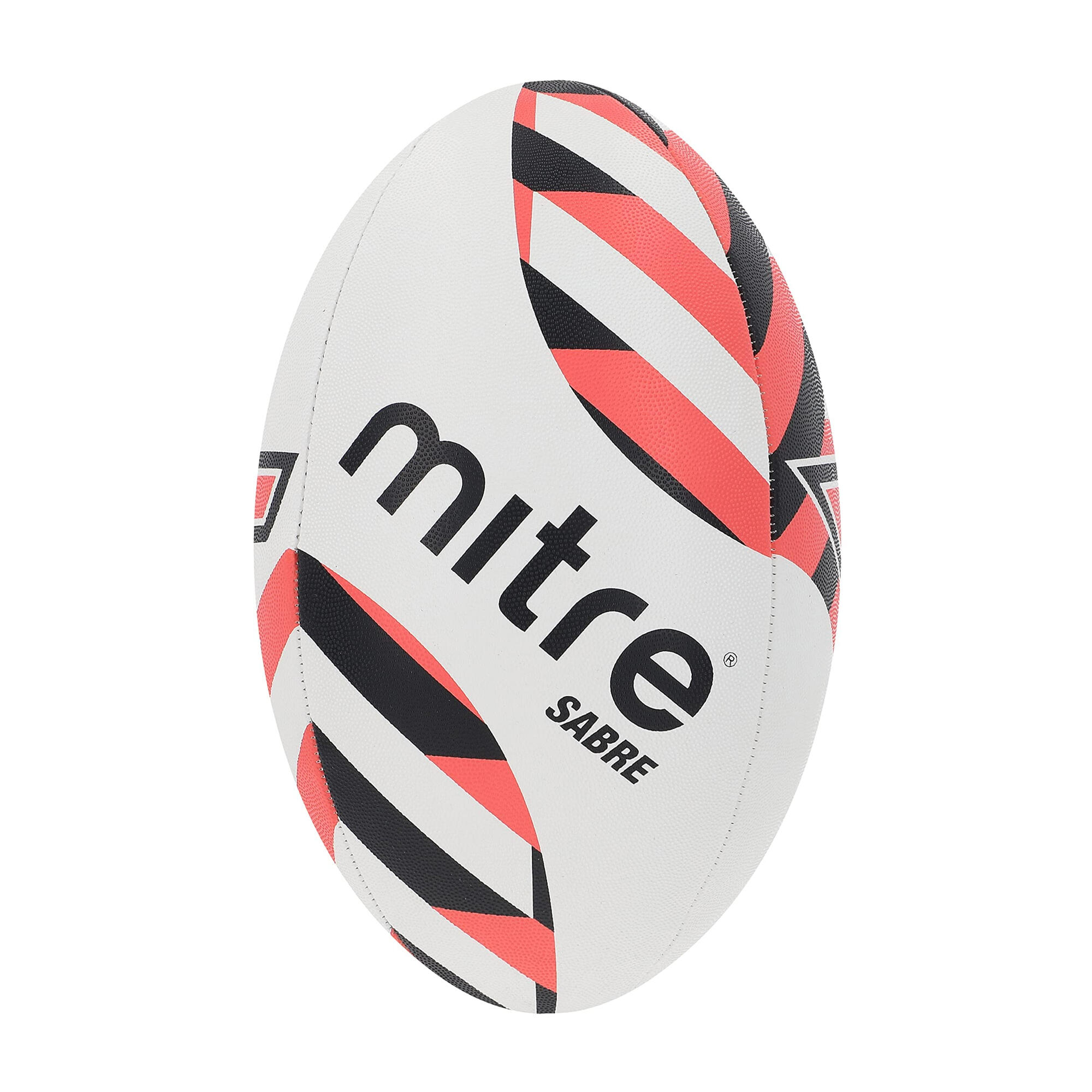MITRE Sabre Rugby Ball (White/Black/Orange)