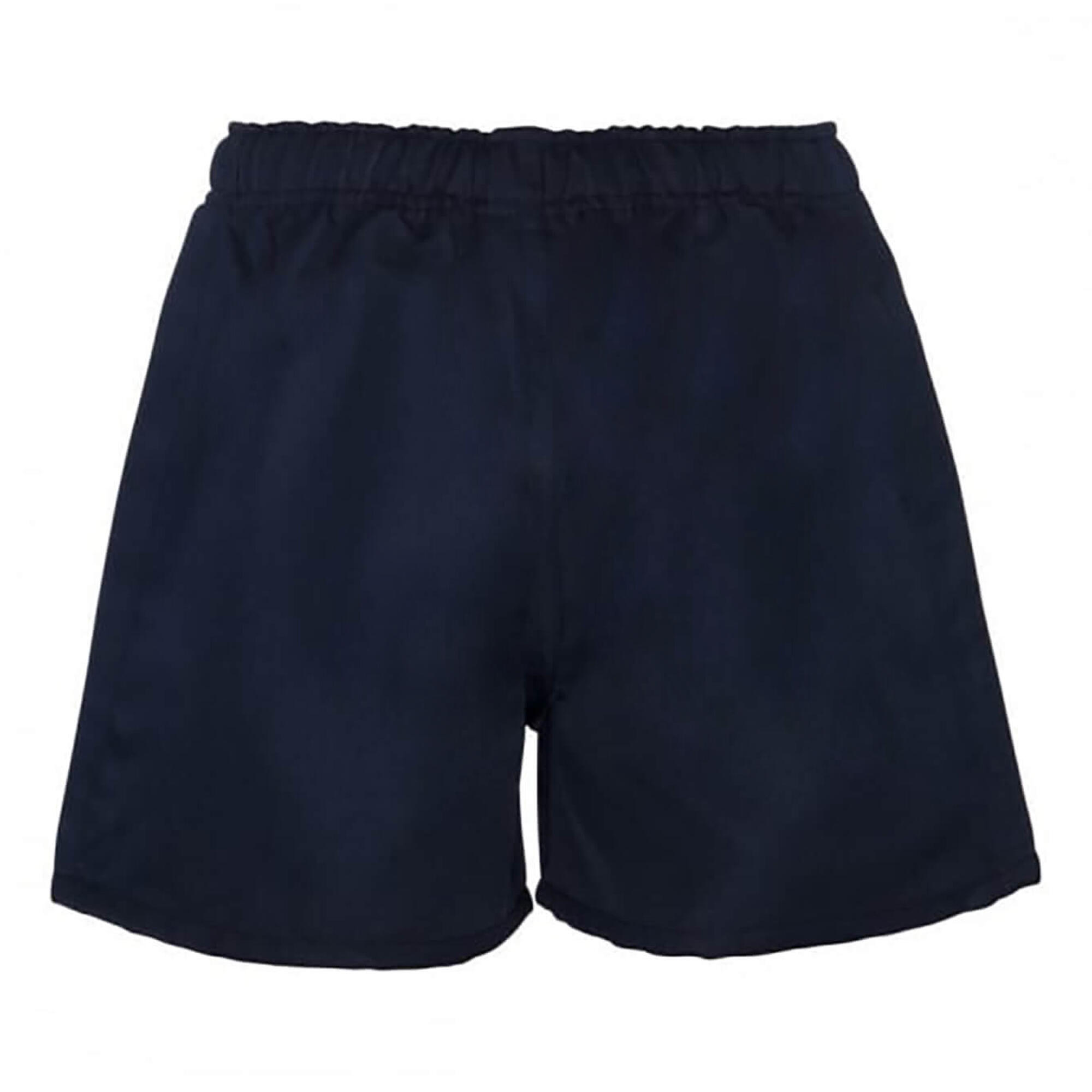 Childrens/Kids Professional Polyester Shorts (Navy) 2/4