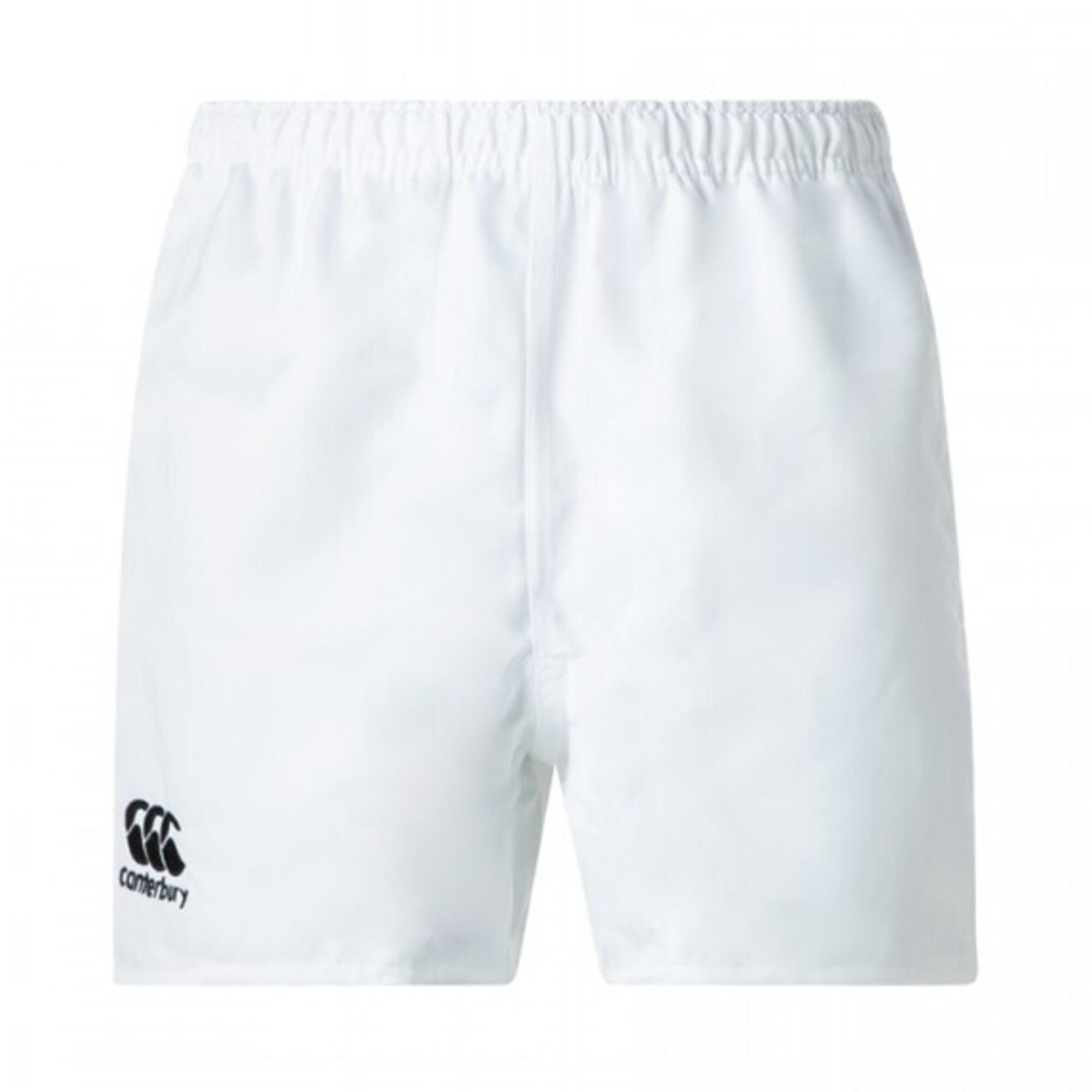 Childrens/Kids Professional Polyester Shorts (White) 1/2
