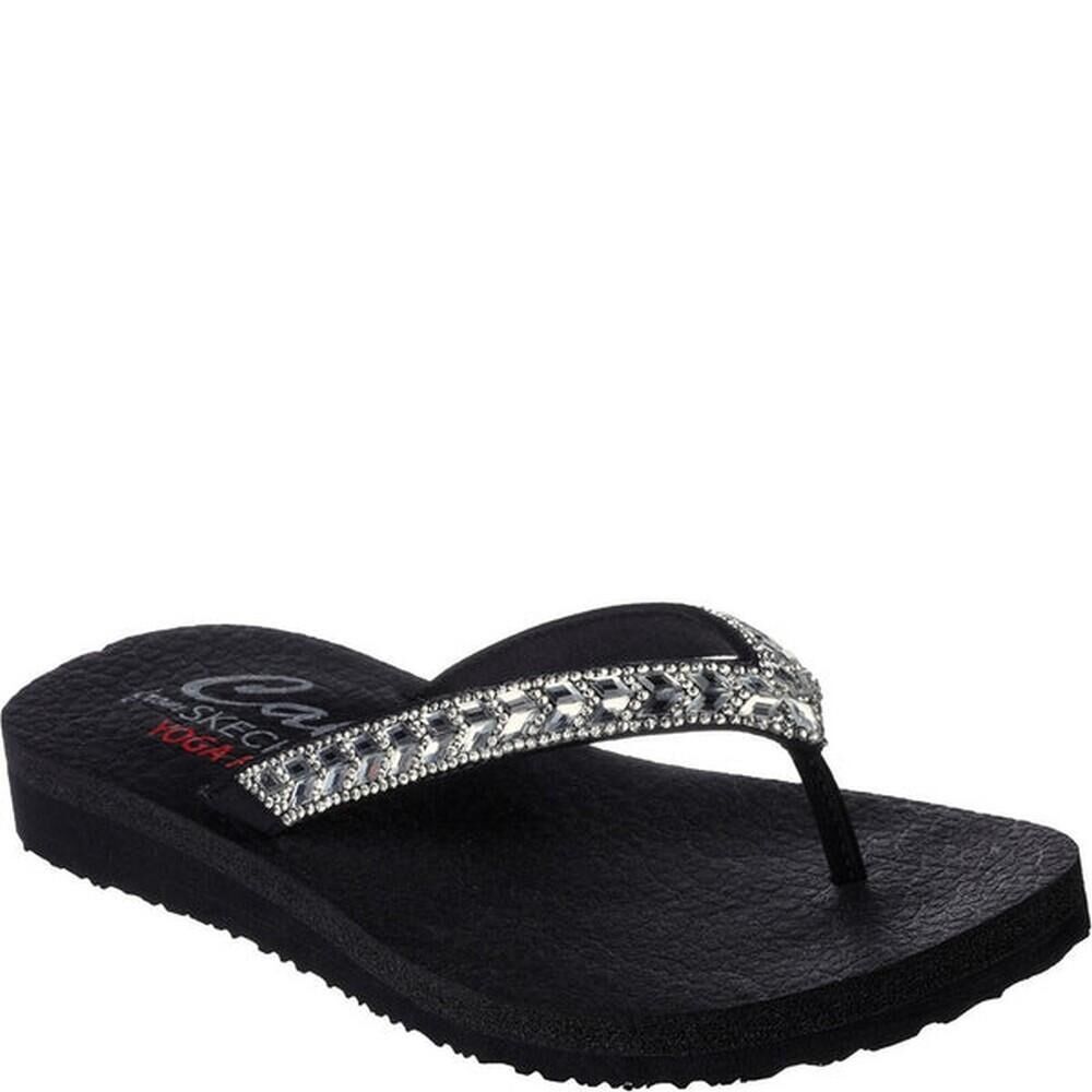 SKECHERS Womens/Ladies Meditation Clear Waters Sandals (Black)