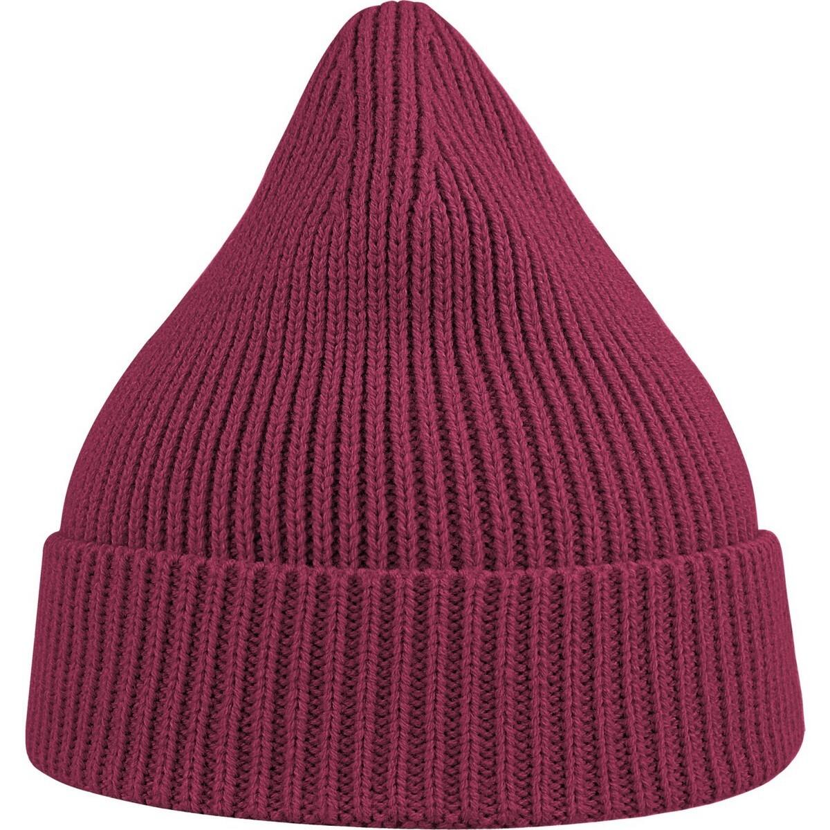 Unisex Adult Andy Recycled Polyester Beanie (Burgundy) 2/3