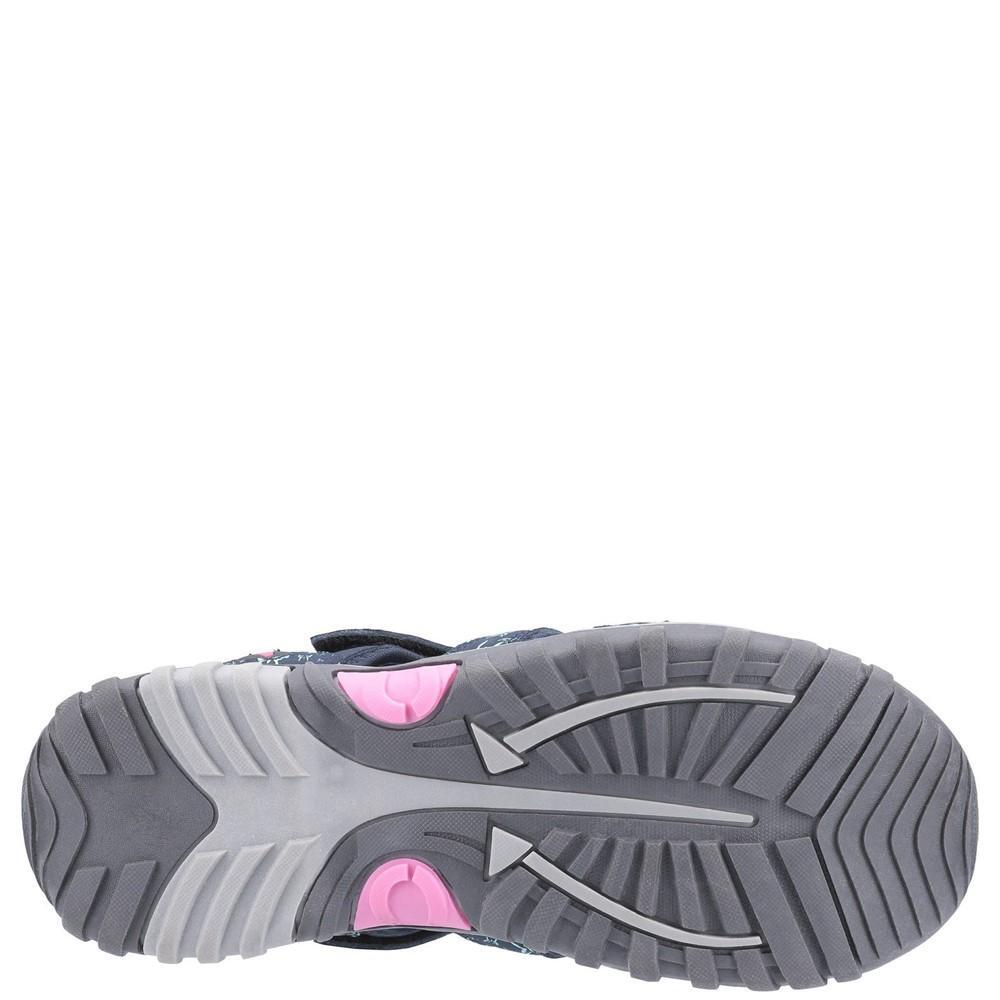 Womens/Ladies Sandhurst Touch Fastening Sandal (Navy/Pink) 4/5