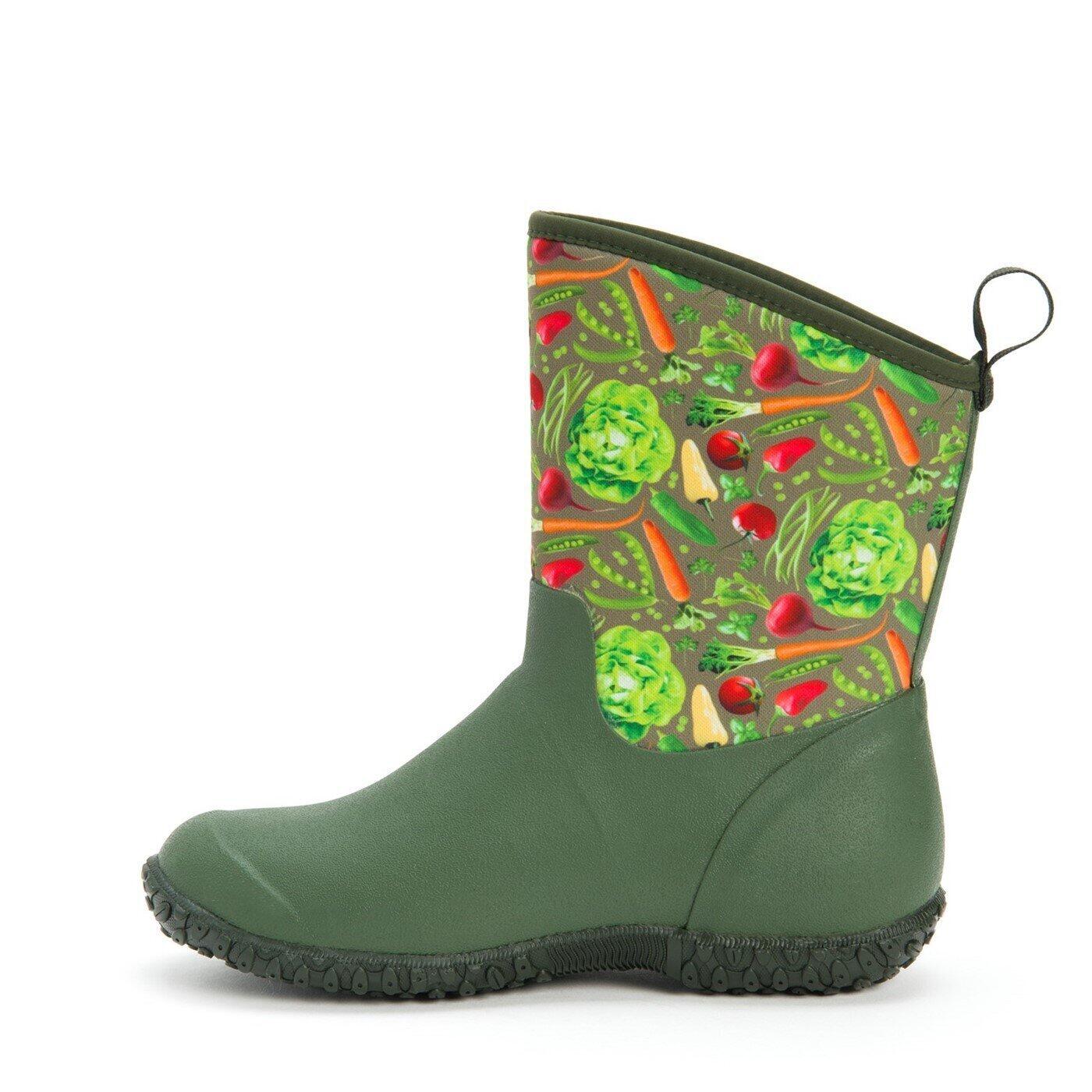Womens/Ladies RHS Muckster II Boots (Green Print) 3/4