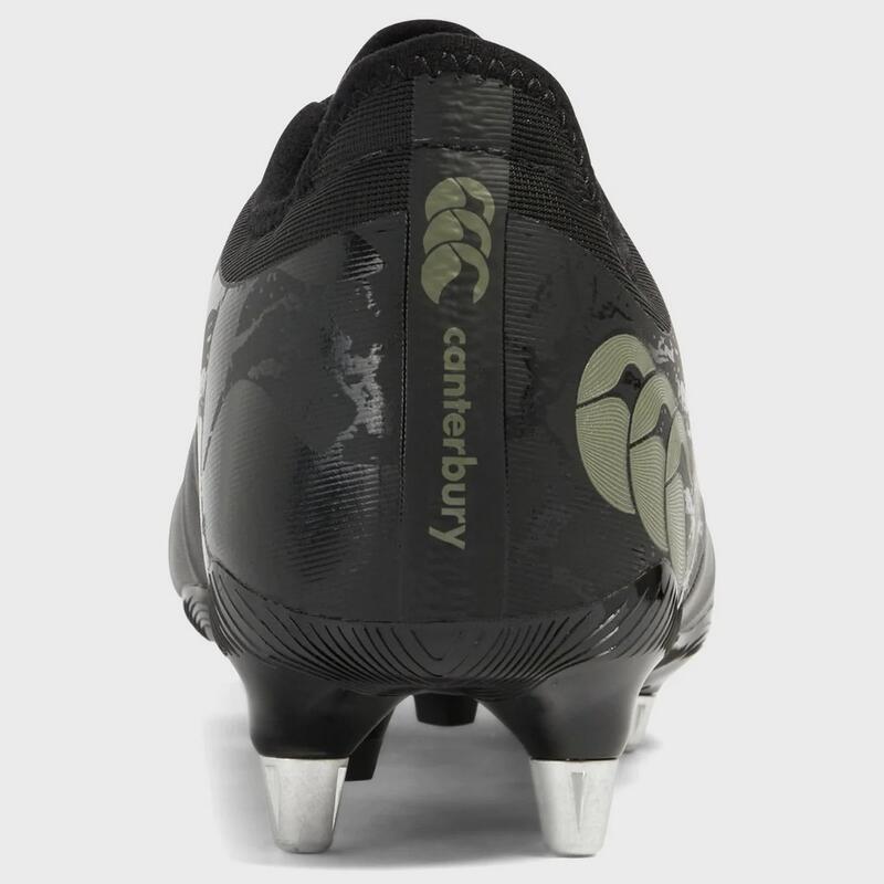 RugbyStiefel "Phoenix Genesis Pro", Leder Herren Schwarz/Steingrau