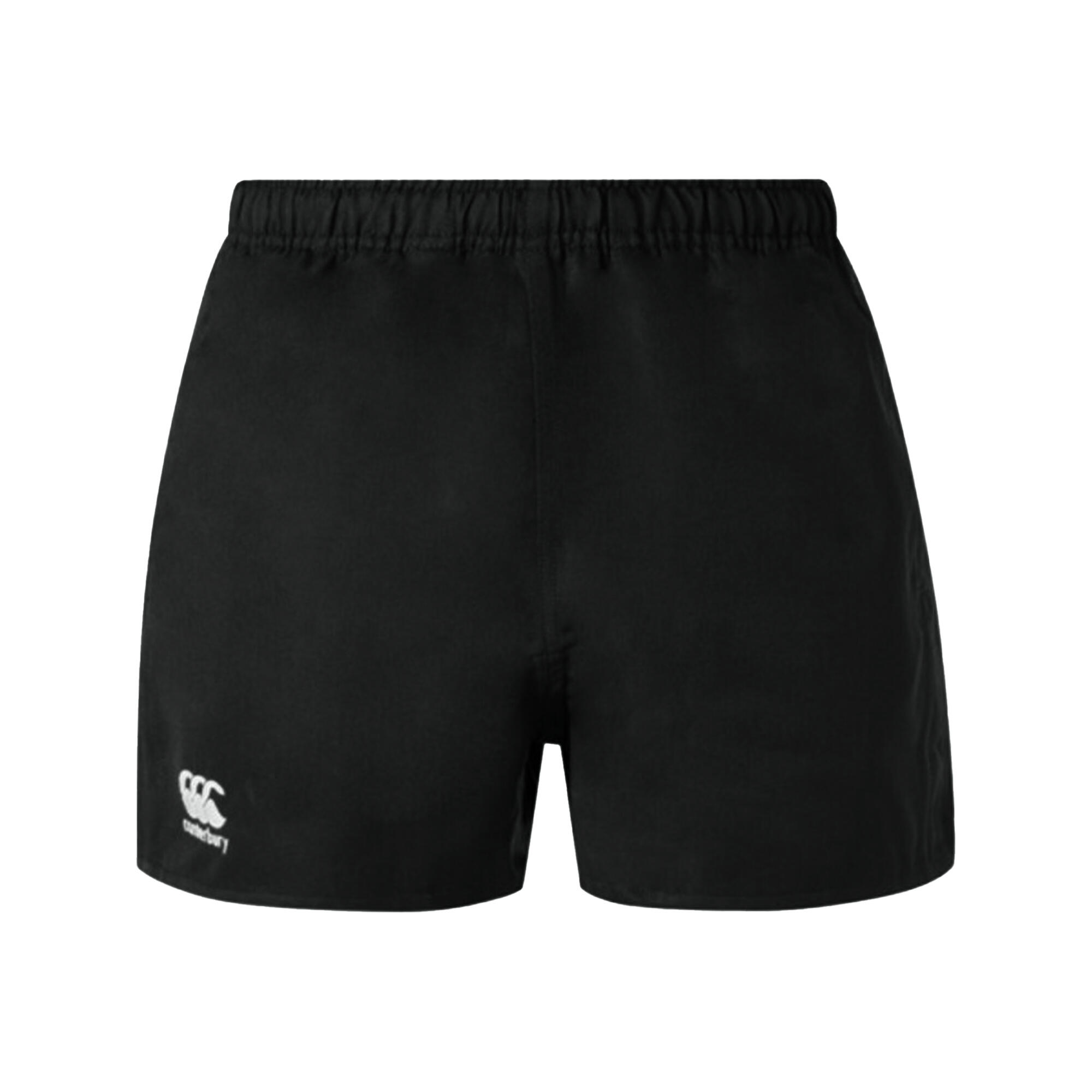 CANTERBURY Childrens/Kids Professional Polyester Shorts (Black)