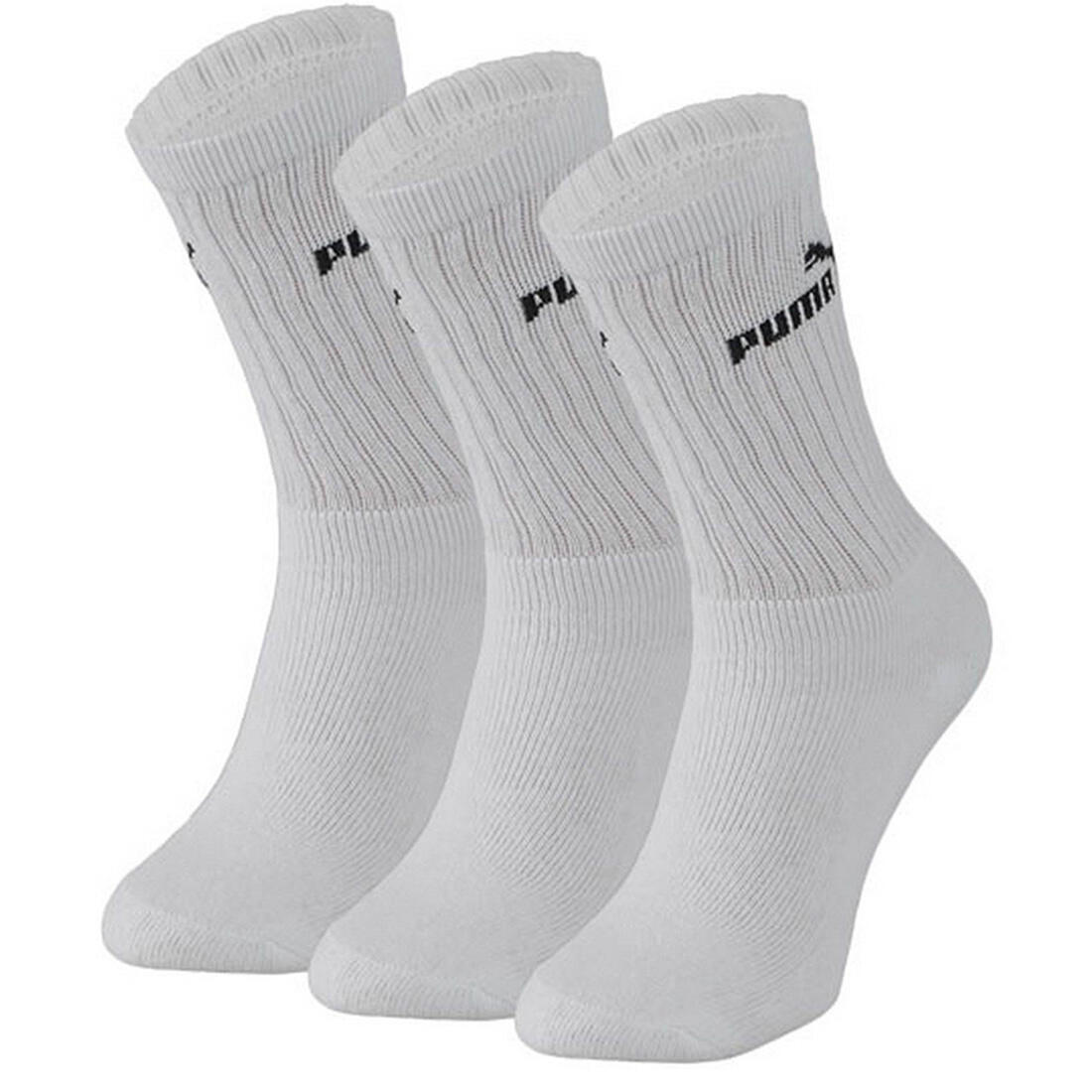 PUMA Unisex Adults Crew Socks (Pack Of 3) (Grey)
