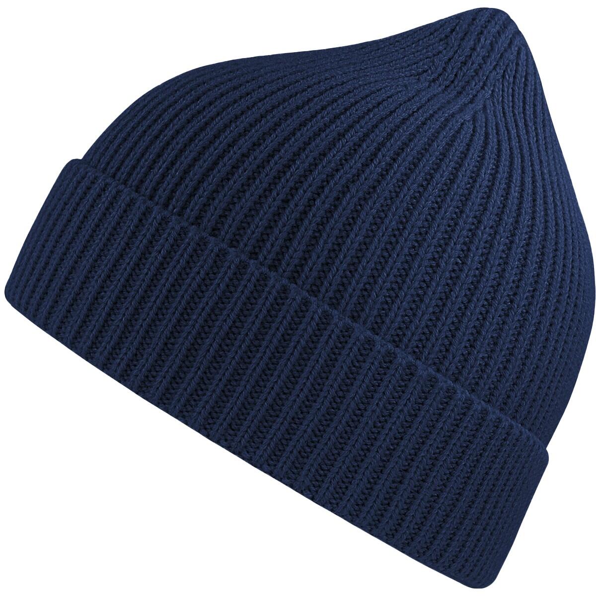 Unisex Adult Andy Recycled Polyester Beanie (Navy) 3/3
