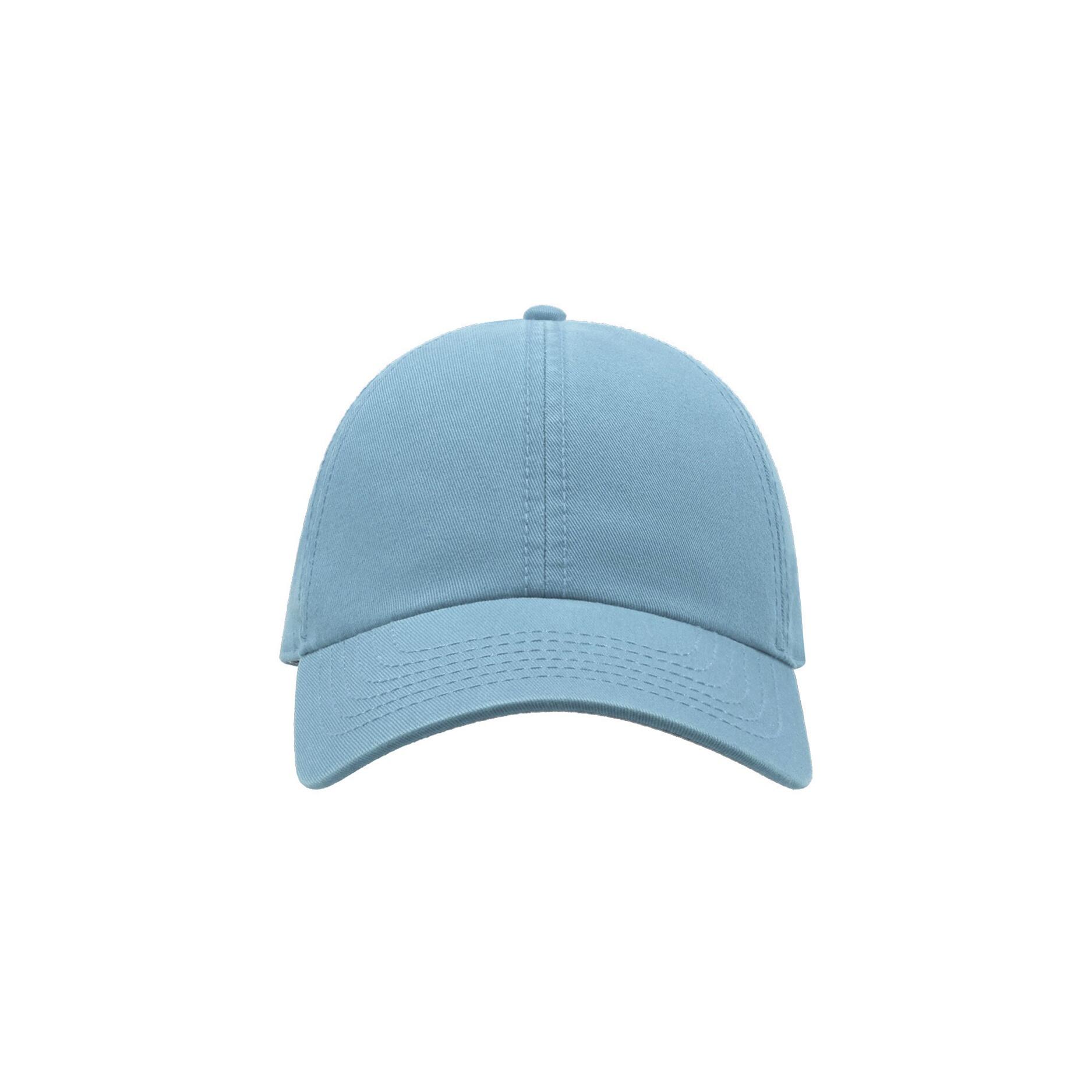 Action 6 Panel Chino Baseball Cap (Pack of 2) (Light Blue) 1/4