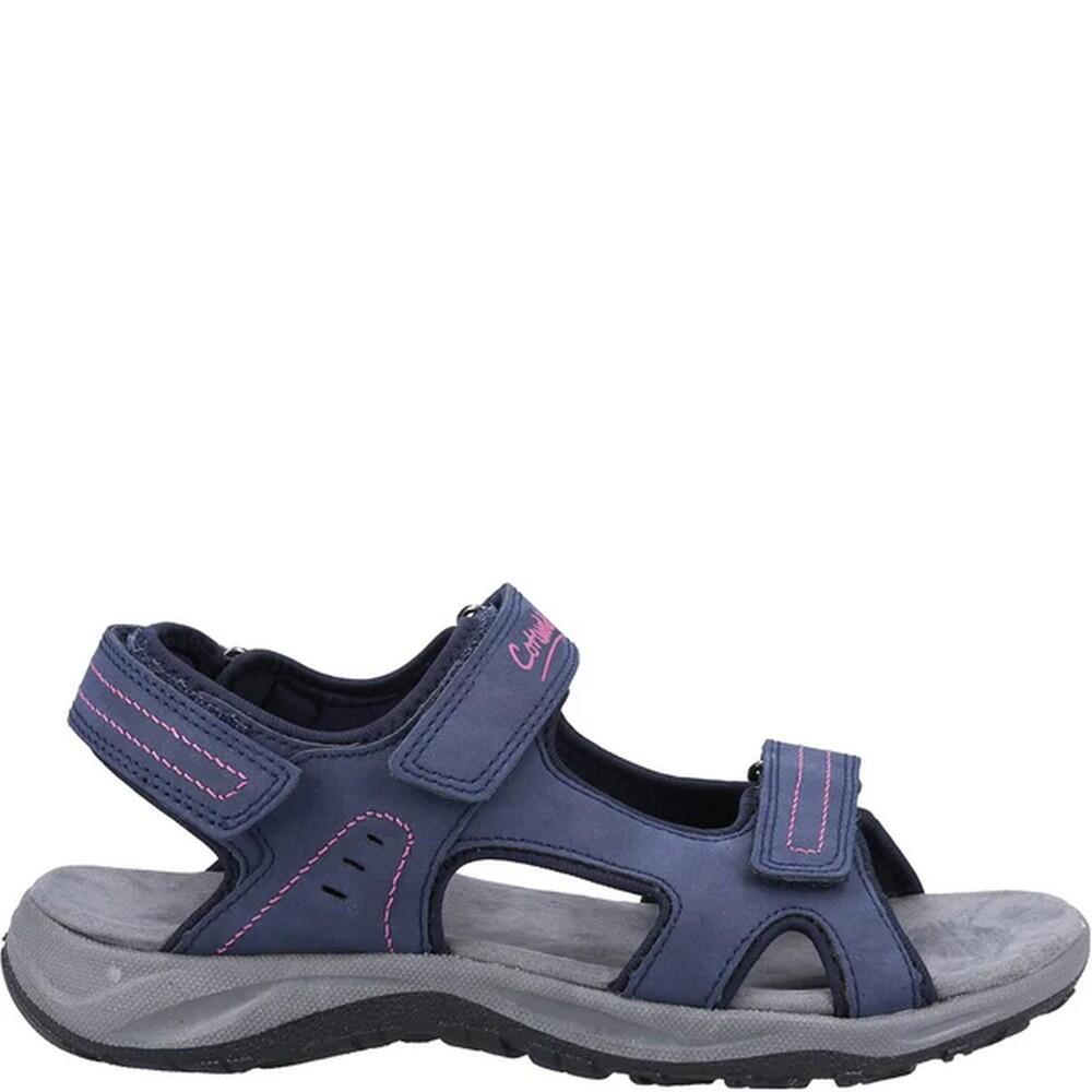 Womens/Ladies Freshford Recycled Sandals (Navy/Berry) 2/5