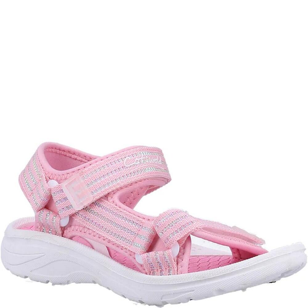 Childrens/Kids Bodiam Recycled Sandals (Pink/White) 1/5