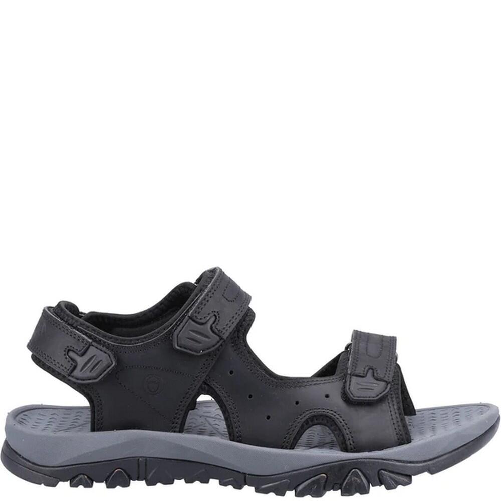 Mens Lansdown Leather Sandals (Black) 2/5