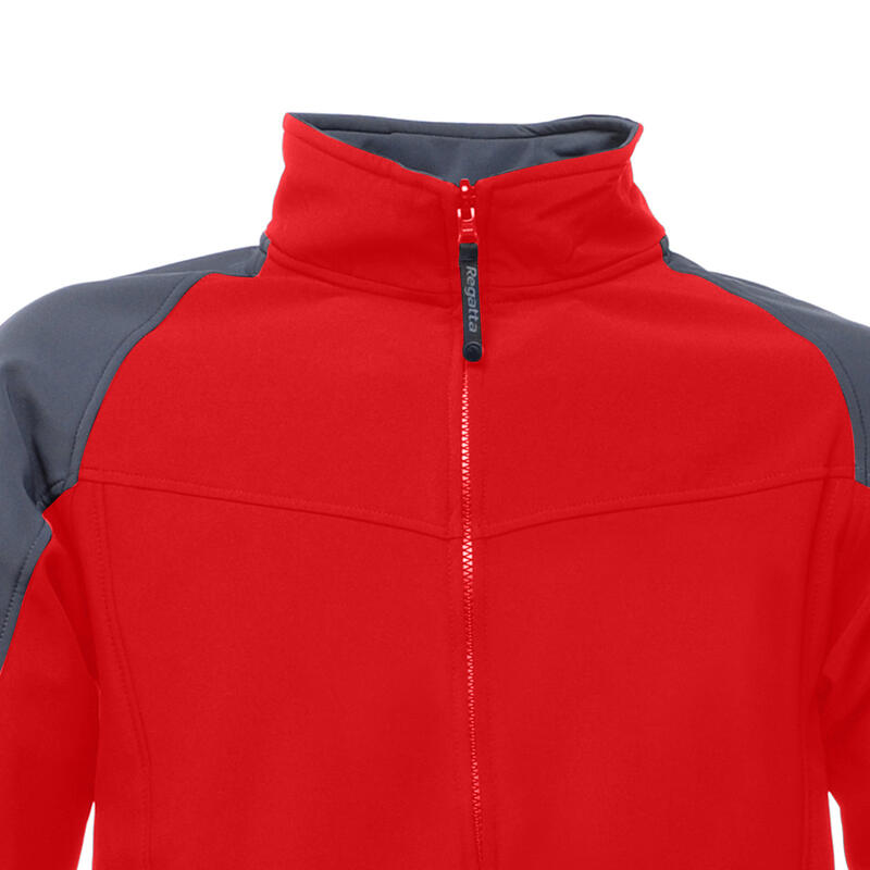 Heren Uproar Softshell Windbestendige Fleece Vest (Rood/Grijs)