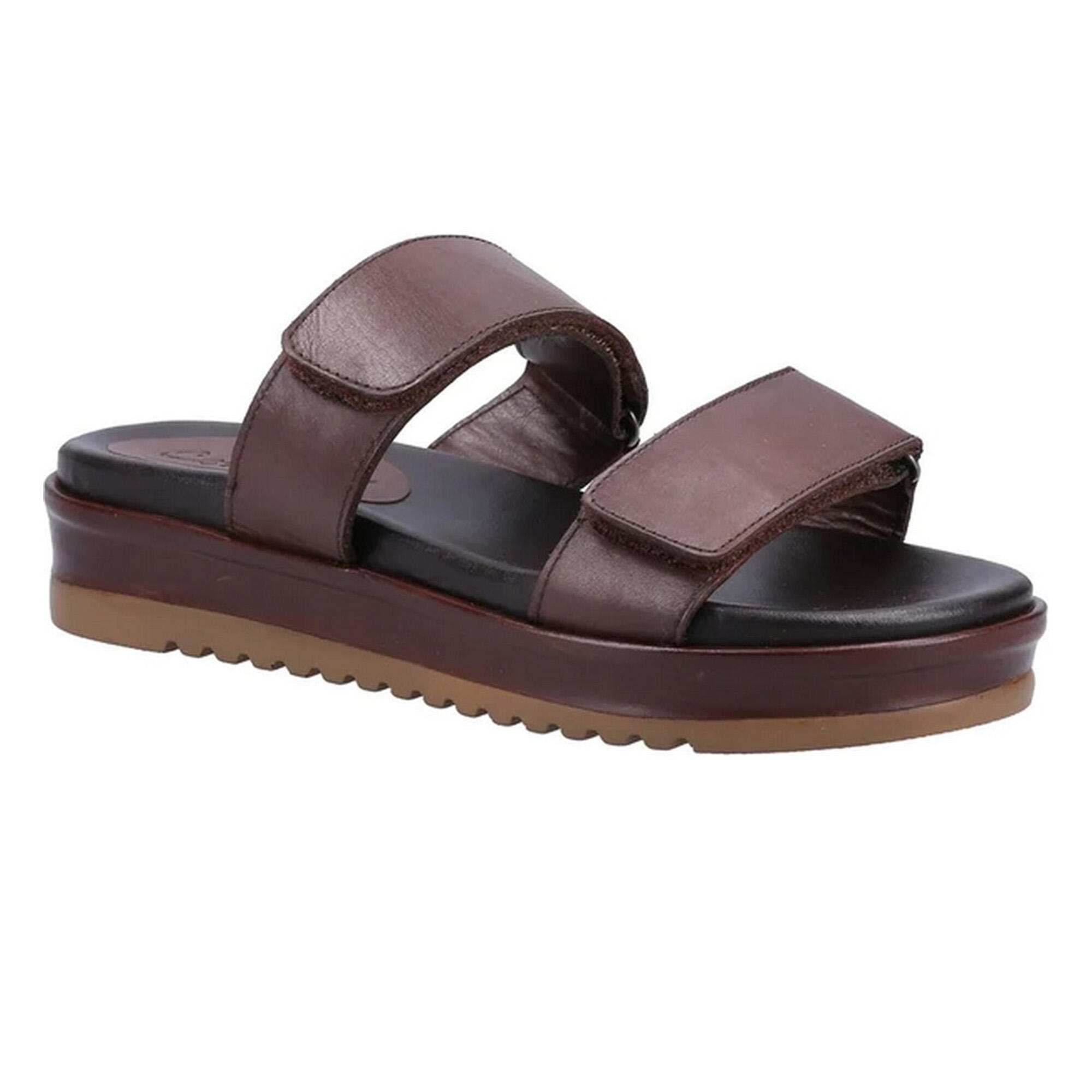 Womens/Ladies Northleach Leather Sandals (Brown) 1/5