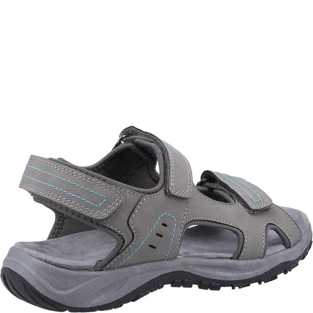 Womens/Ladies Freshford Recycled Sandals (Grey/Turquoise) 4/5