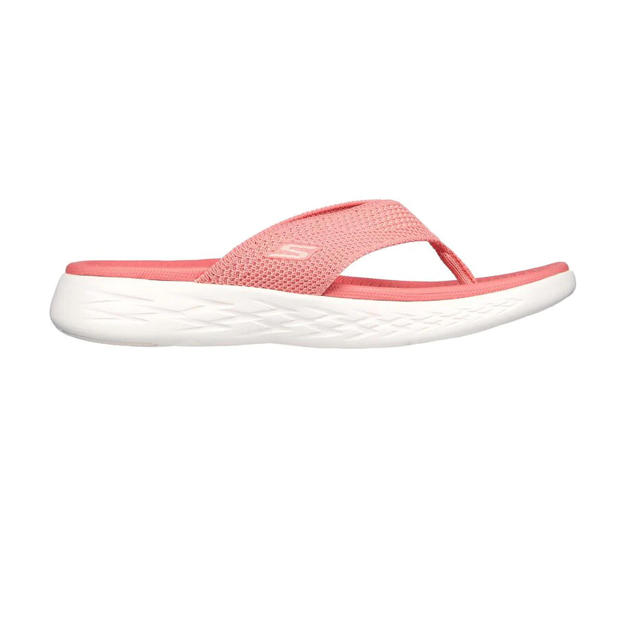 Womens/Ladies OntheGO 600 Flourish Sandals (Coral) 4/5