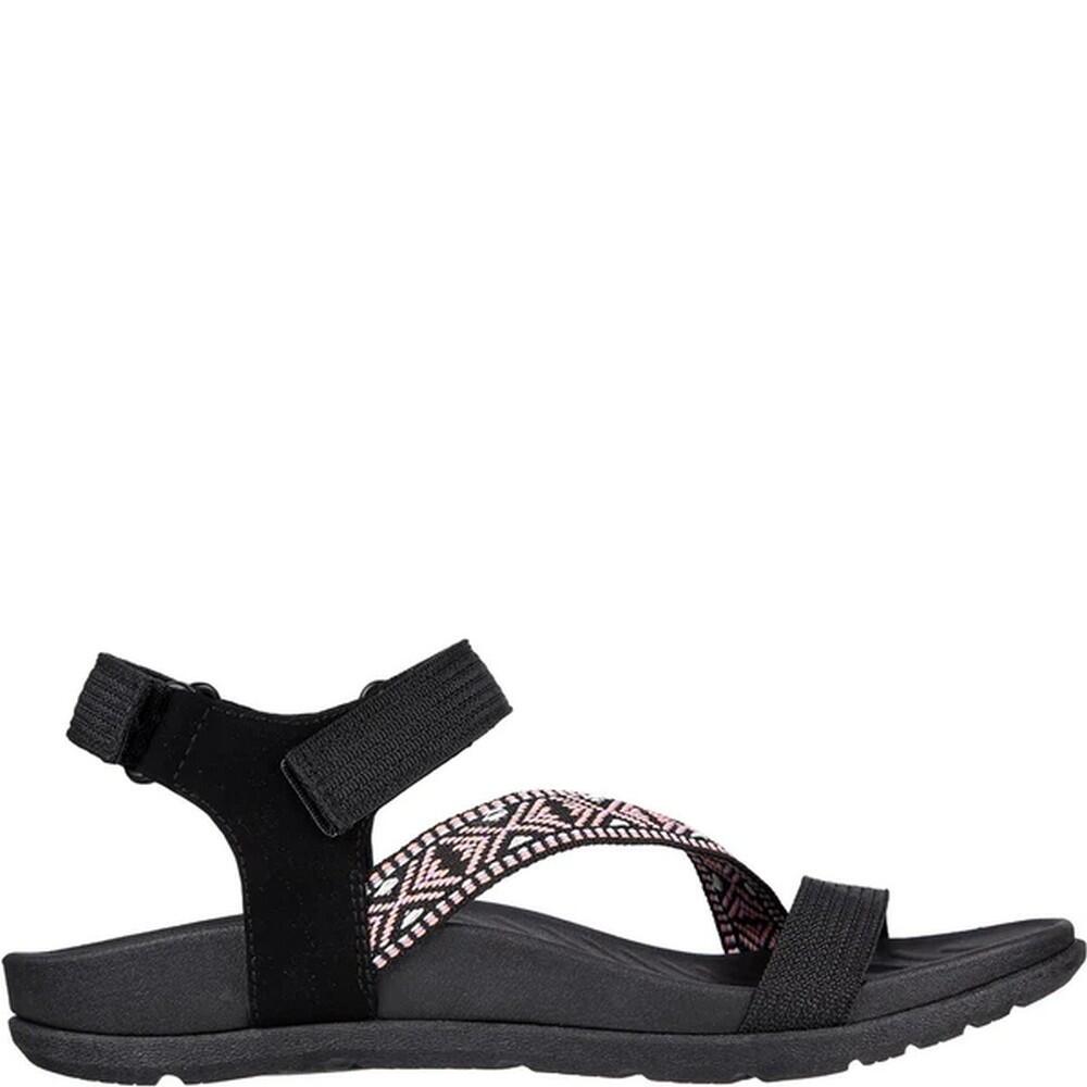 Womens/Ladies Beachy Sunrise ReggaeLite Sandals (Black) 3/5