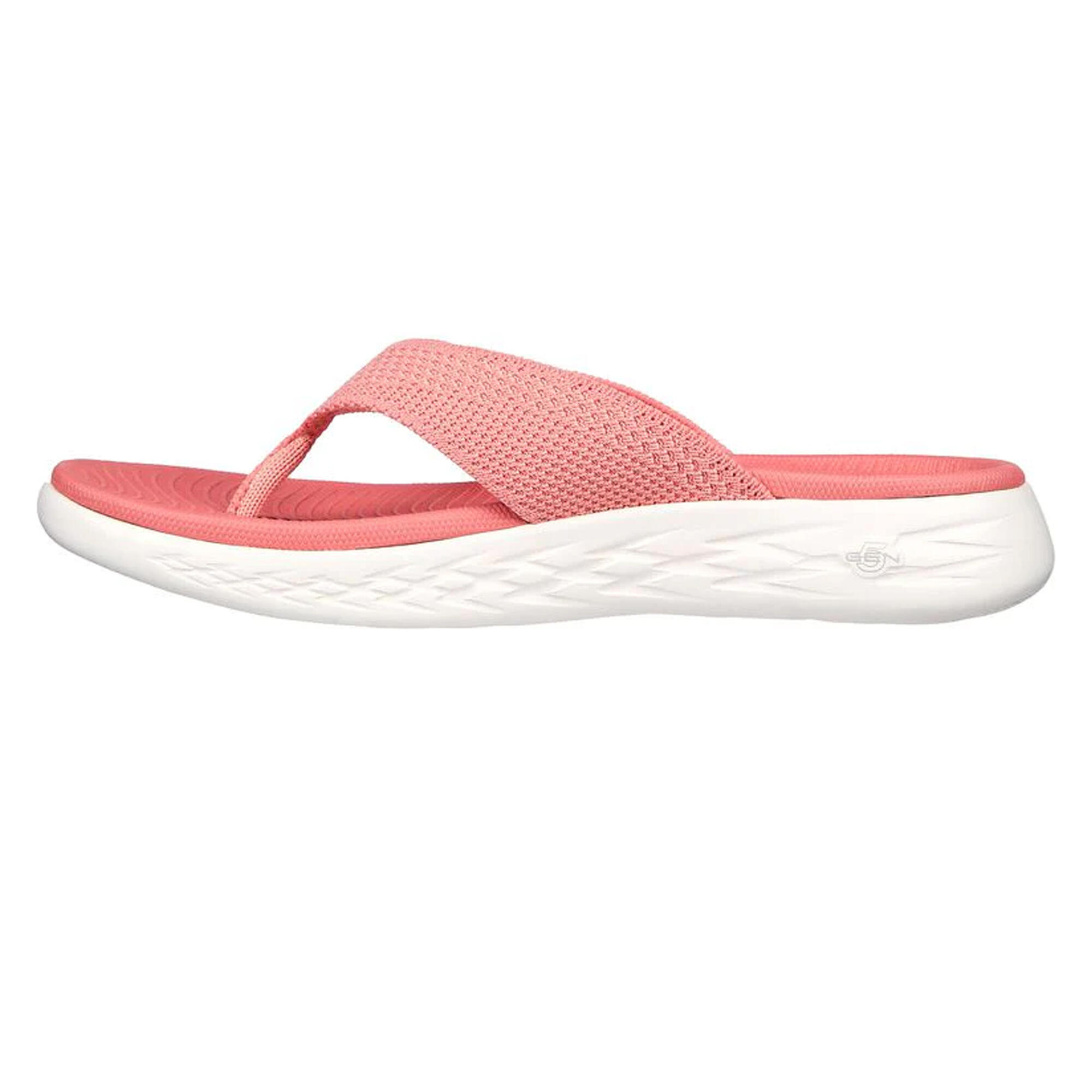 Womens/Ladies OntheGO 600 Flourish Sandals (Coral) 3/5