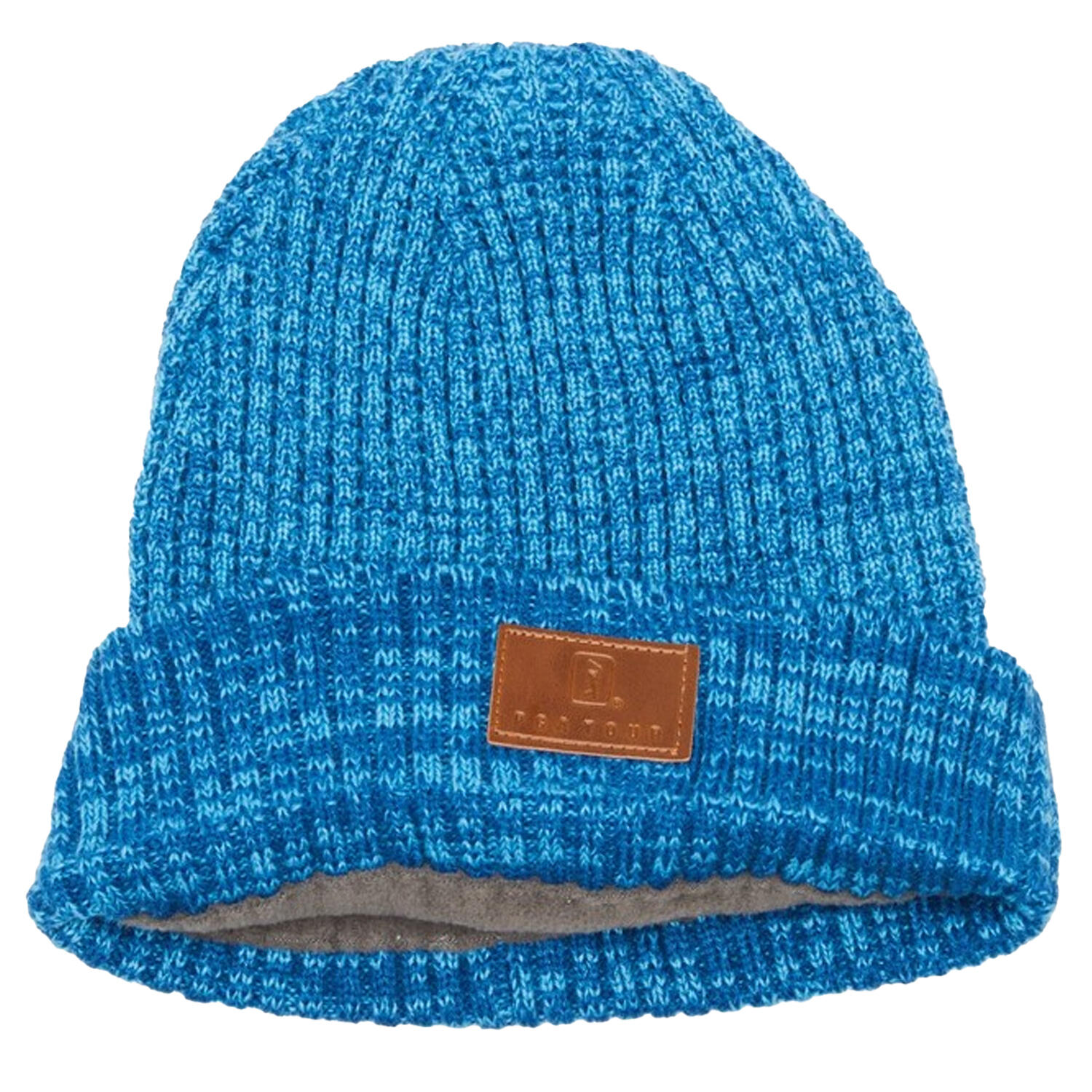 Golf Mens Waffle Knitted Beanie (Blue Grouper Heather) 2/3