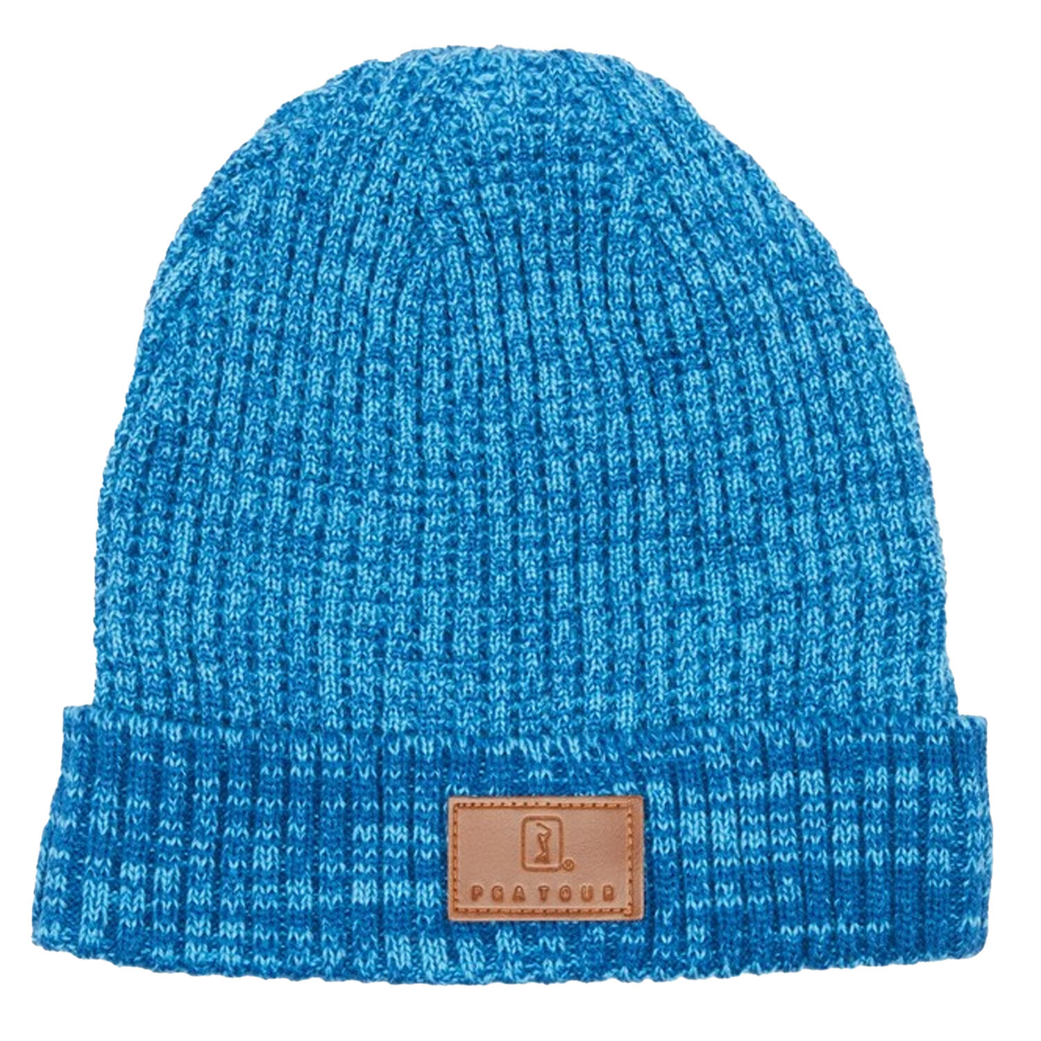 Golf Mens Waffle Knitted Beanie (Blue Grouper Heather) 1/3