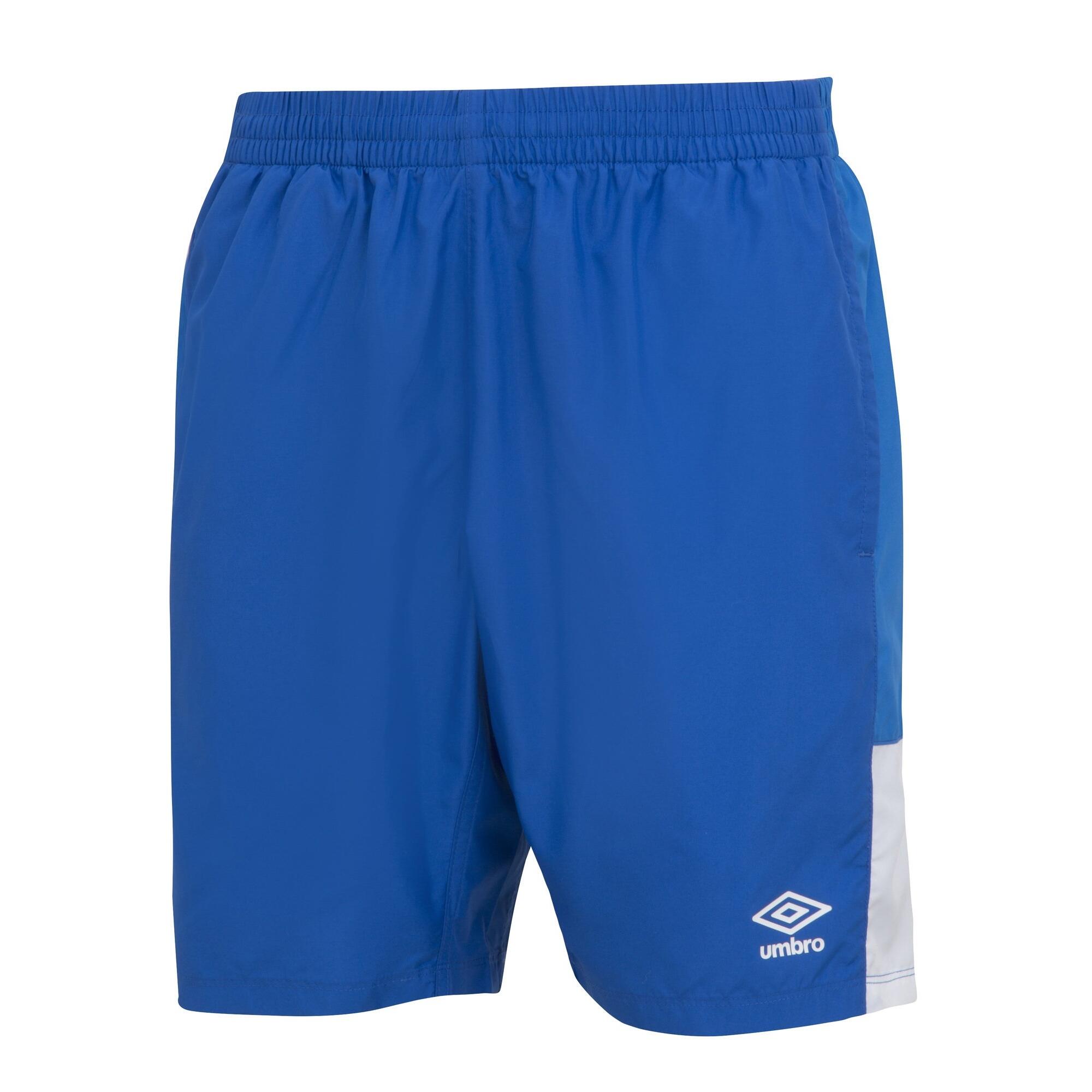 Mens Training Shorts (Royal Blue/French Blue/White) 3/4