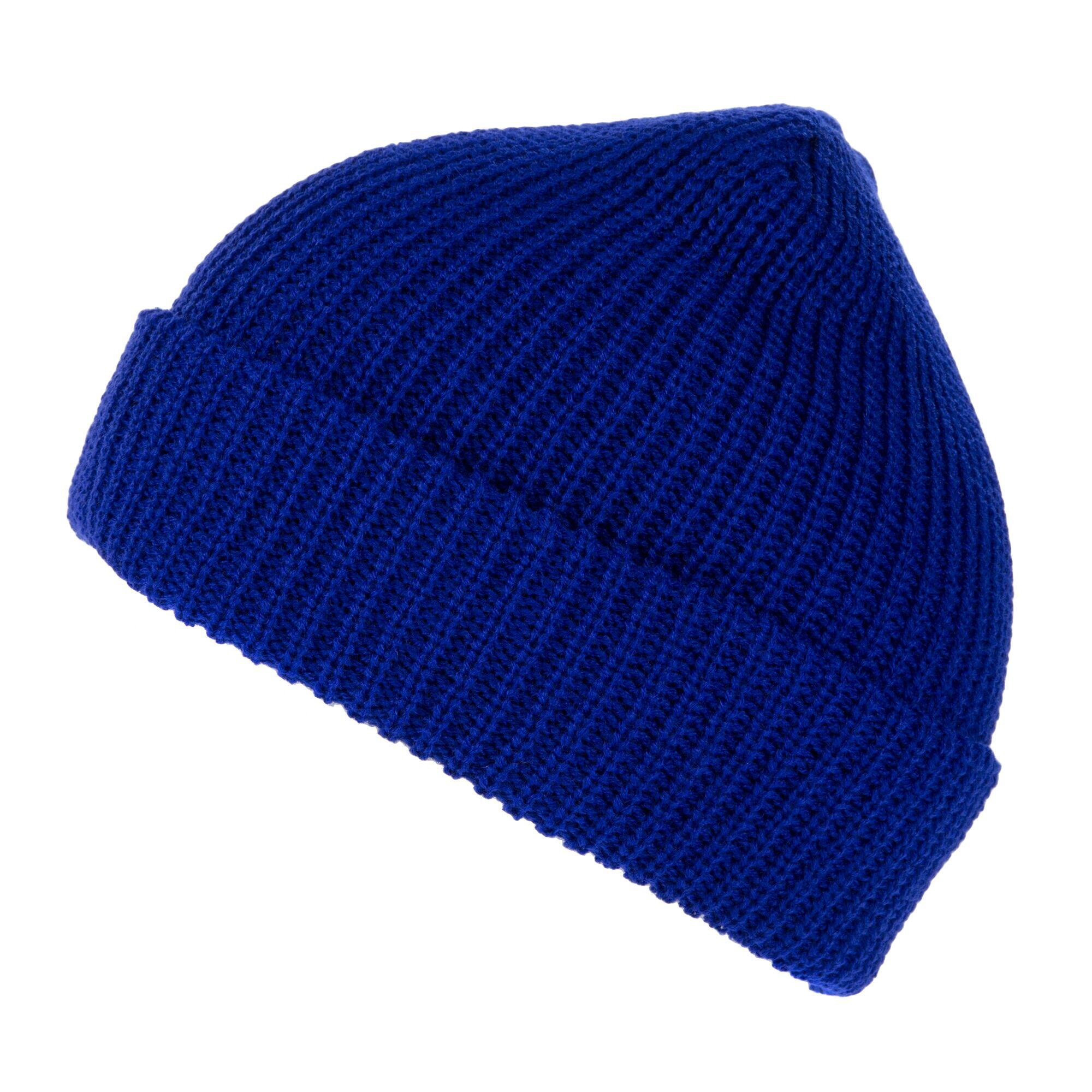 Unisex Fully Ribbed Winter Watch Cap / Hat (Classic Royal) 3/4