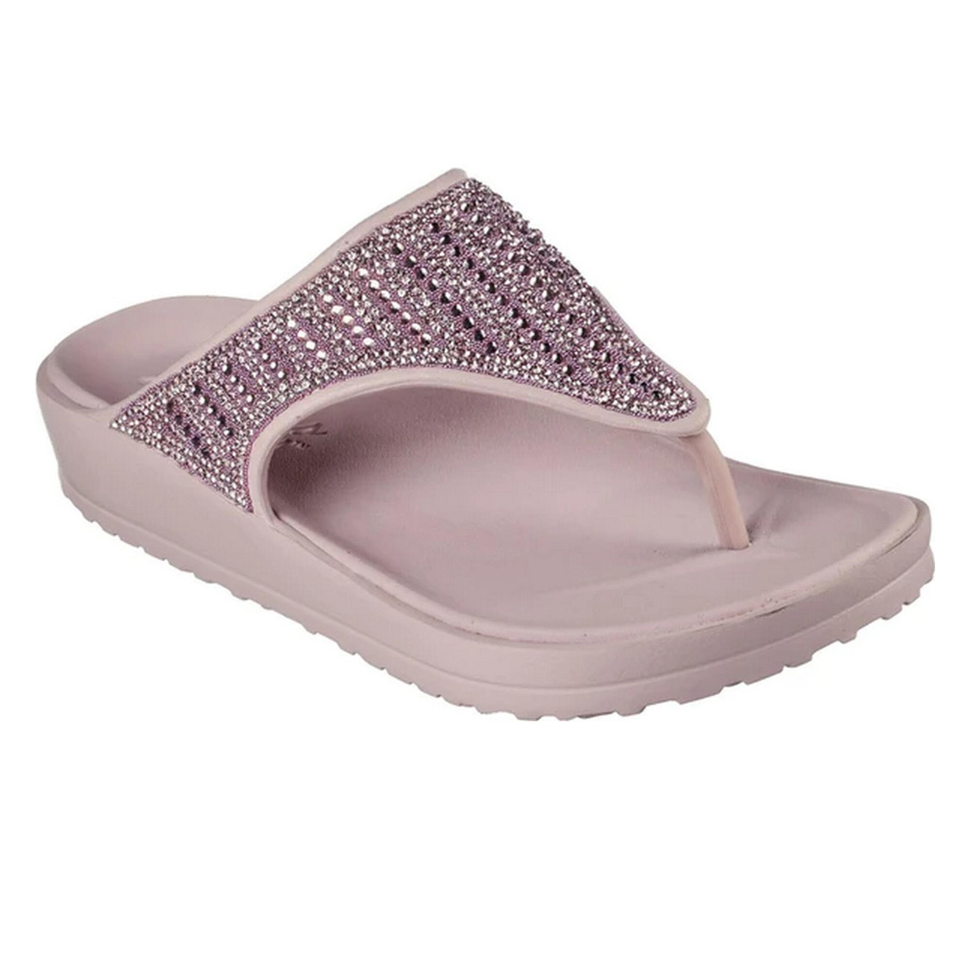 SKECHERS Womens/Ladies Cali Breeze 2.0 Love Glimmer Sandals (Mauve)
