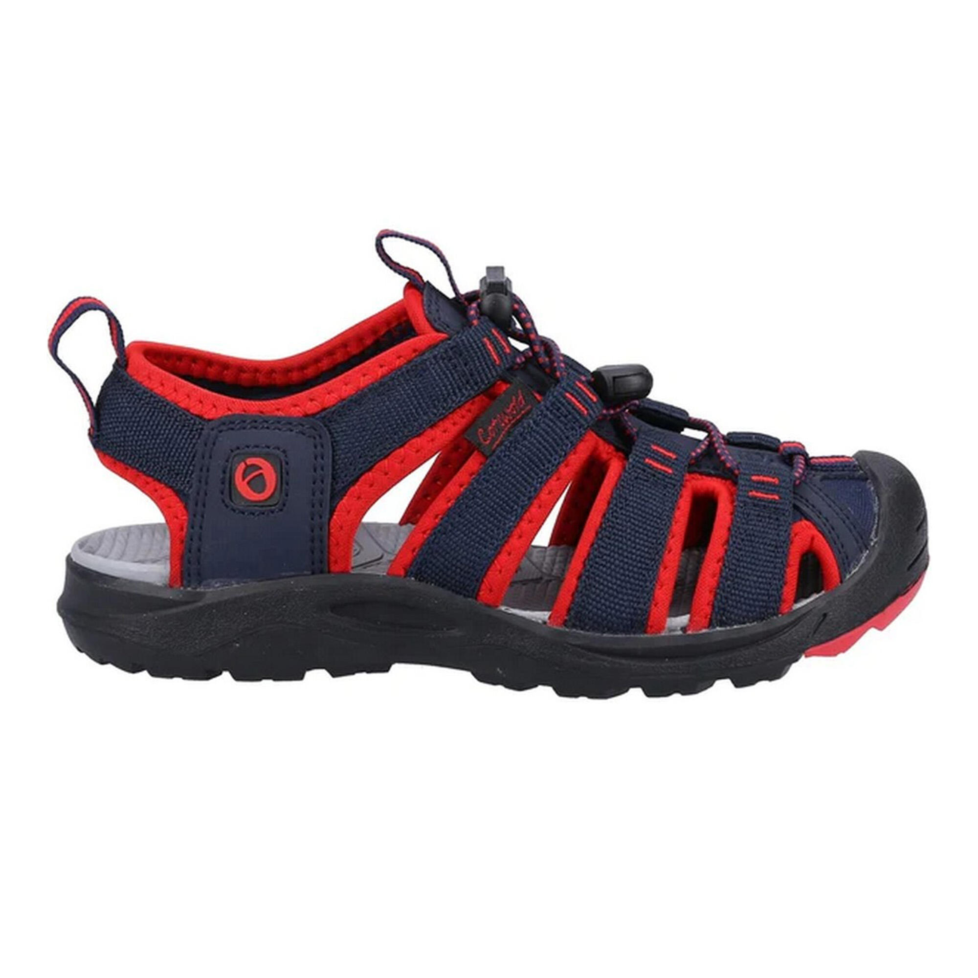 Childrens/Kids Marshfield Recycled Sandals (Navy/Red) 3/5