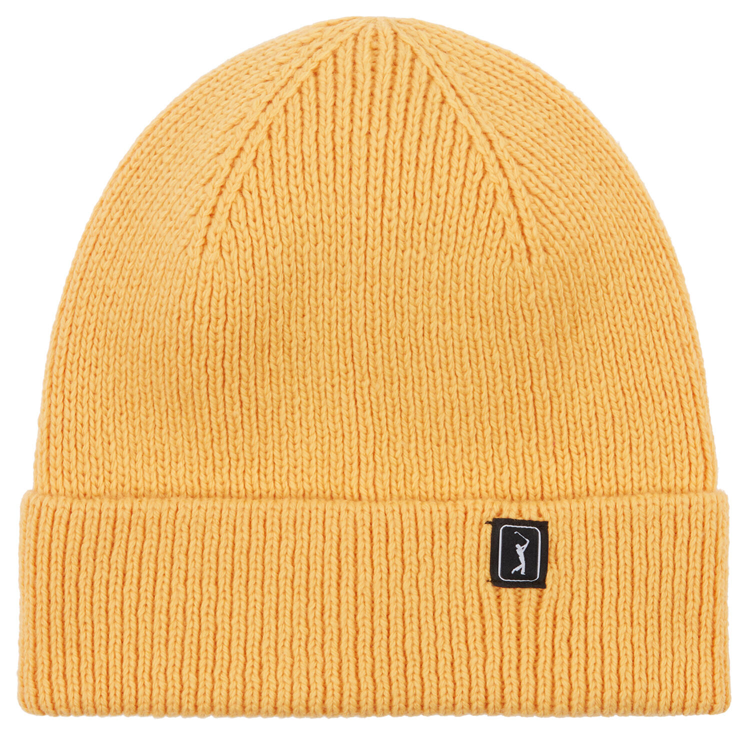 PGA TOUR Golf Mens Recycled Polyester Beanie (Amber Yellow)