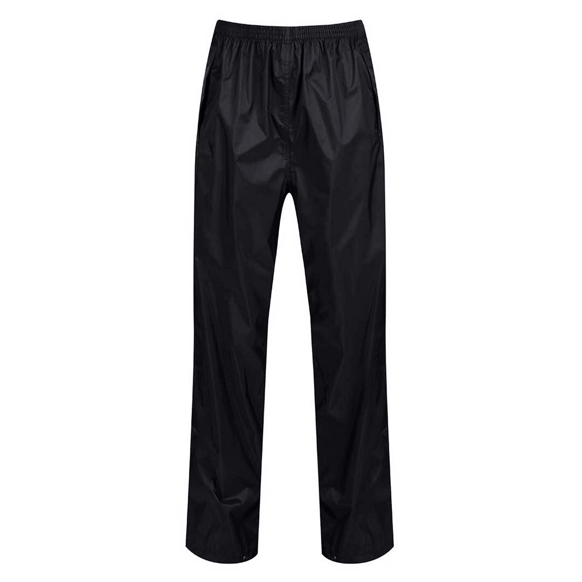 Womens/Ladies Pro Waterproof Packaway Over Trousers (Black) 1/3