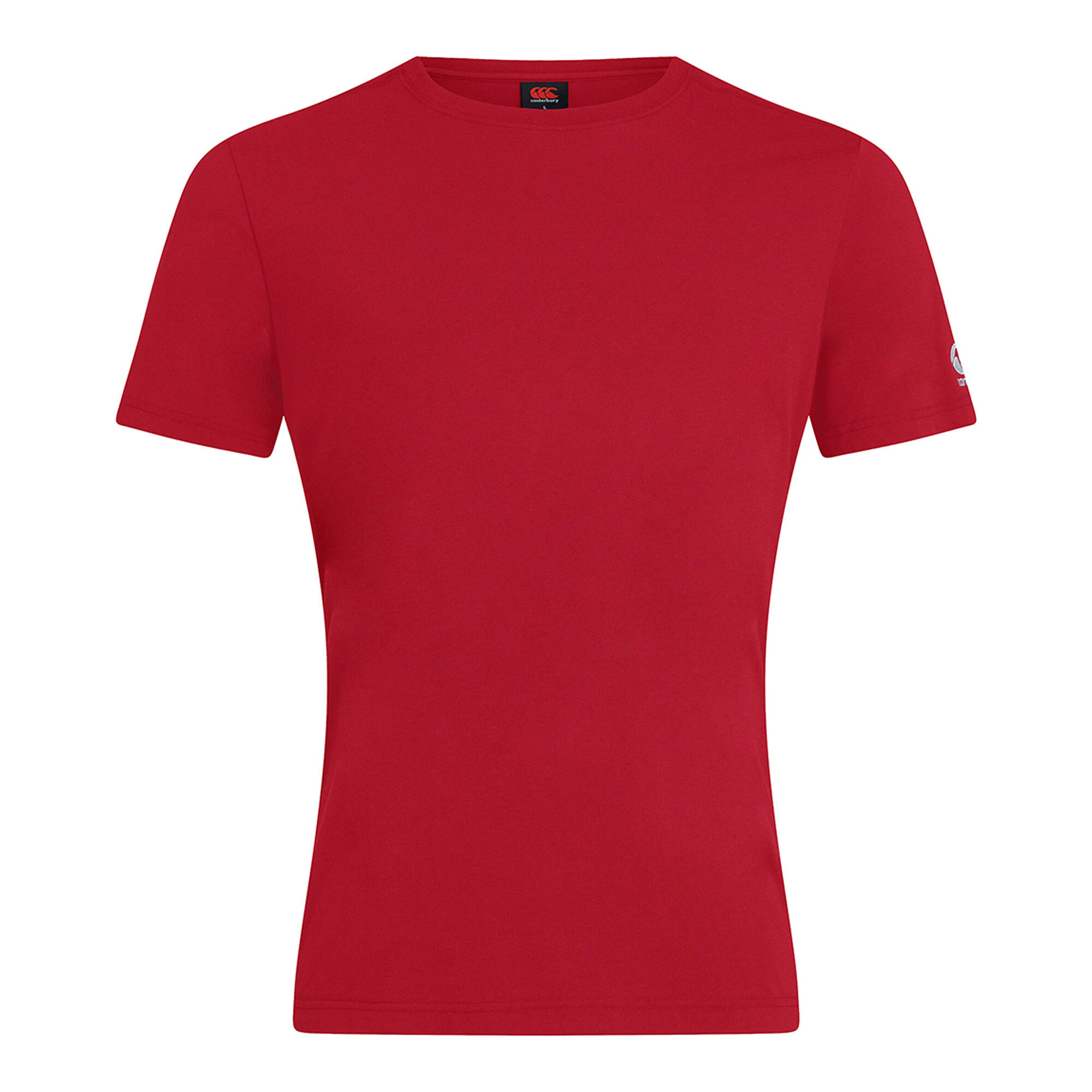 Unisex Adult Club Plain TShirt (Red) 1/3