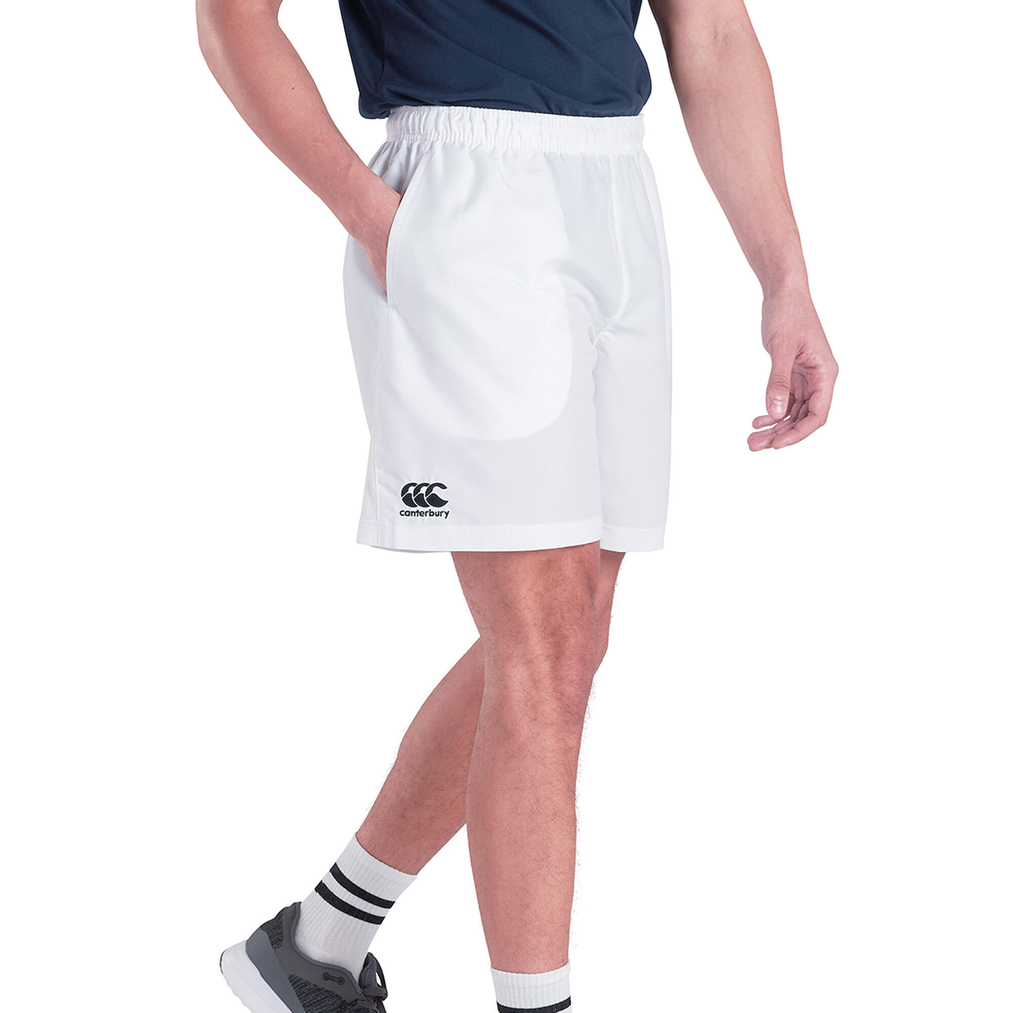Mens Club Shorts (White) 3/3
