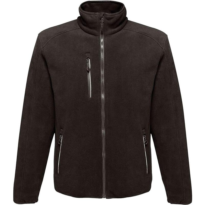 Fleecejacke Omicron III wasserdicht Herren Schwarz/Schwarz