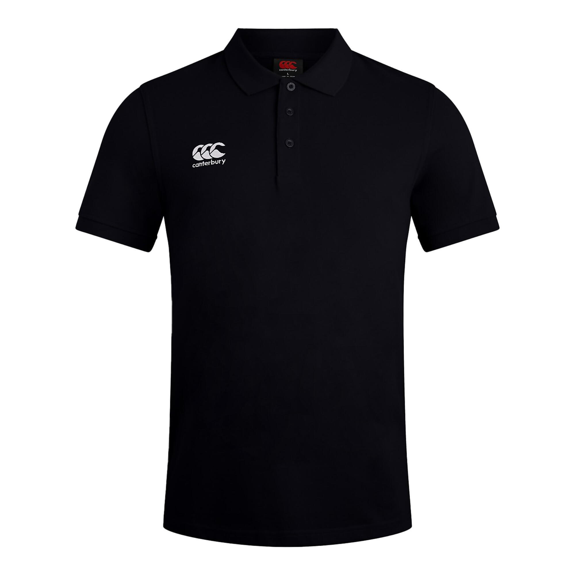 Mens Waimak Polo Shirt (Black) 1/4