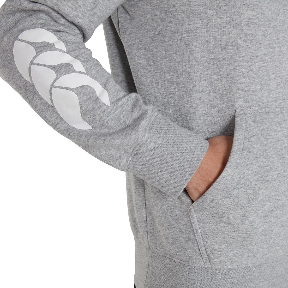 Unisex Adult Club Hoodie (Grey Marl) 2/3