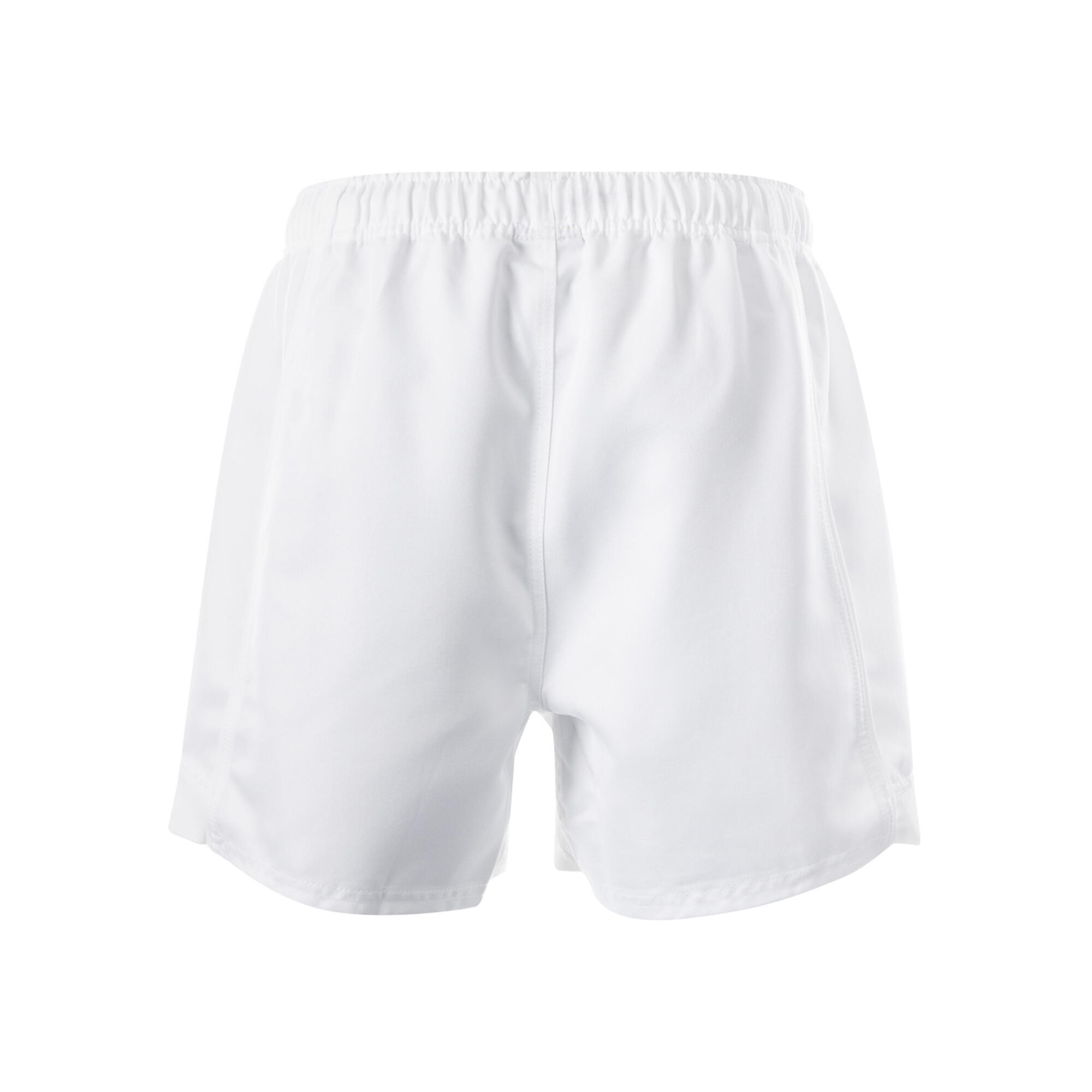 Mens Advantage Elasticated Sports Shorts (White) 2/3