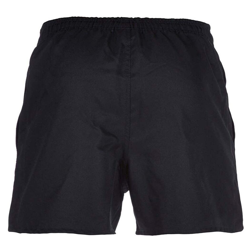 Childrens/Kids Polyester Rugby Shorts (Black) 2/3