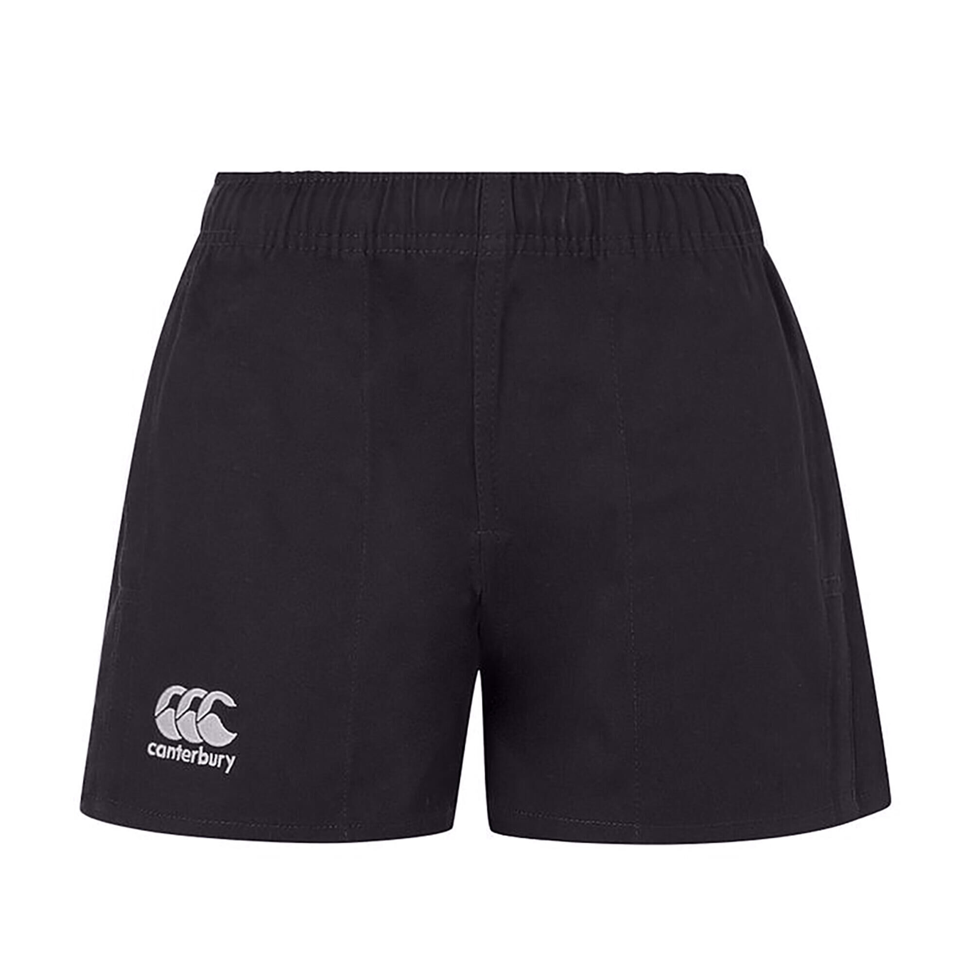 CANTERBURY Childrens/Kids Polyester Rugby Shorts (Black)