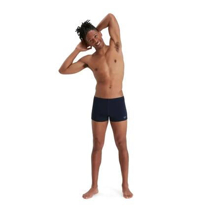 Short De Bain Uni Avec Logo Homme (Bleu Marine)