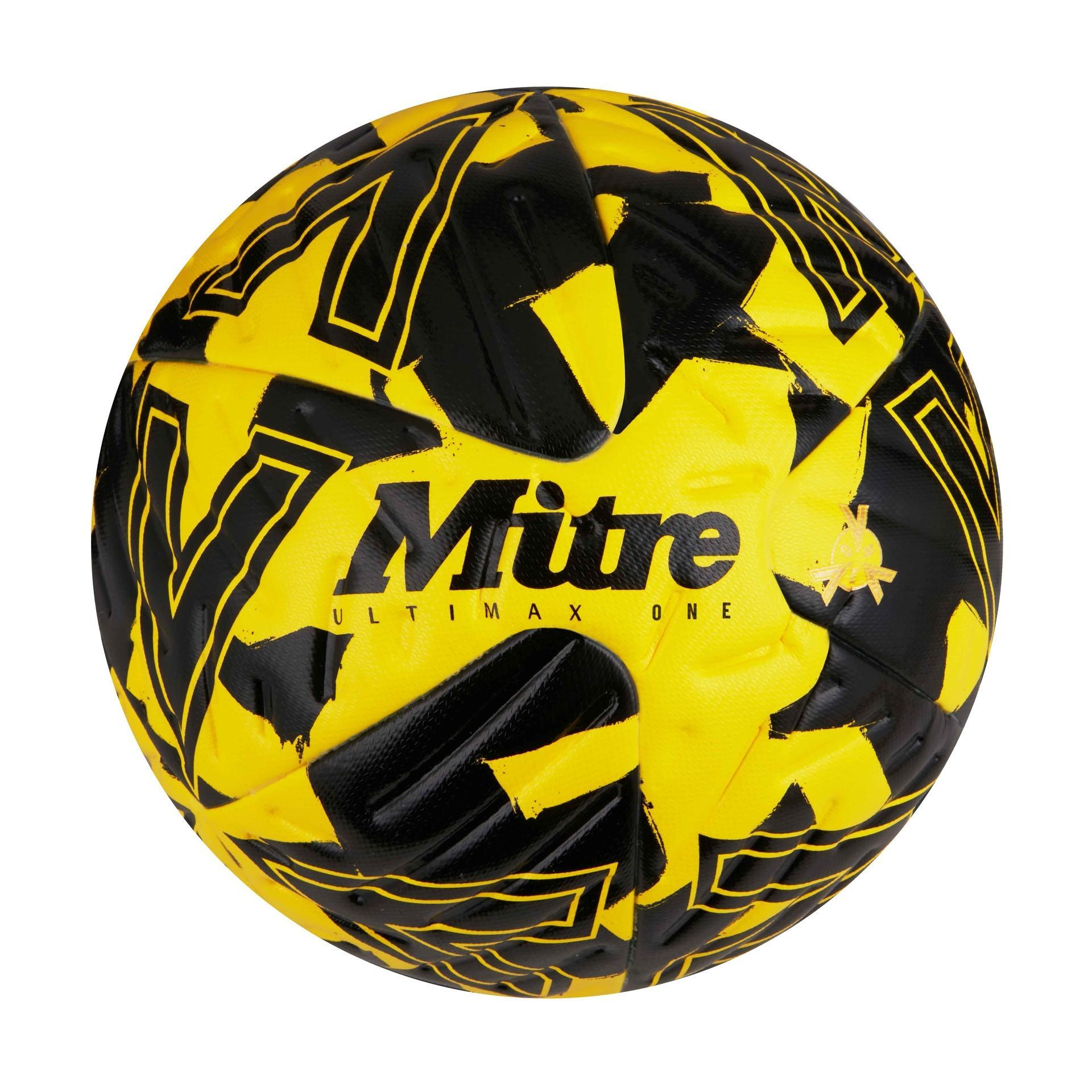 MITRE Ultimax One Football (Yellow/Black)