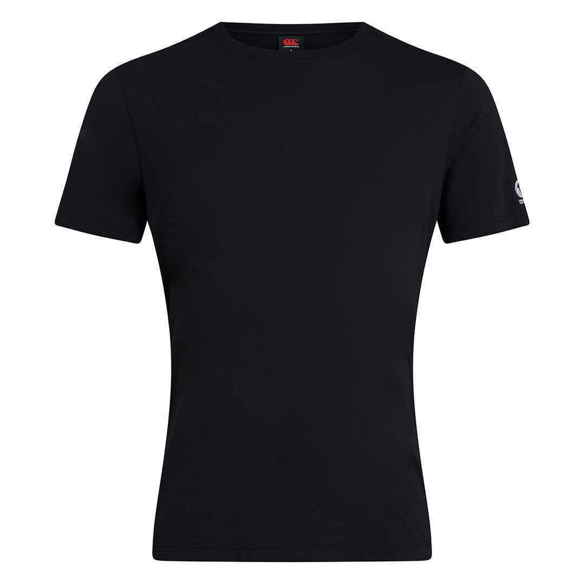 Unisex Adult Club Plain TShirt (Black) 1/3