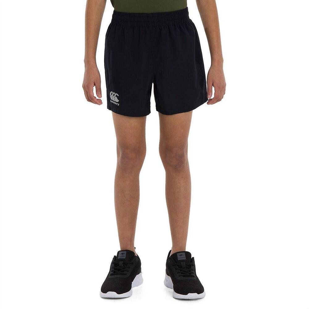 CANTERBURY Childrens/Kids Woven Shorts (Black)