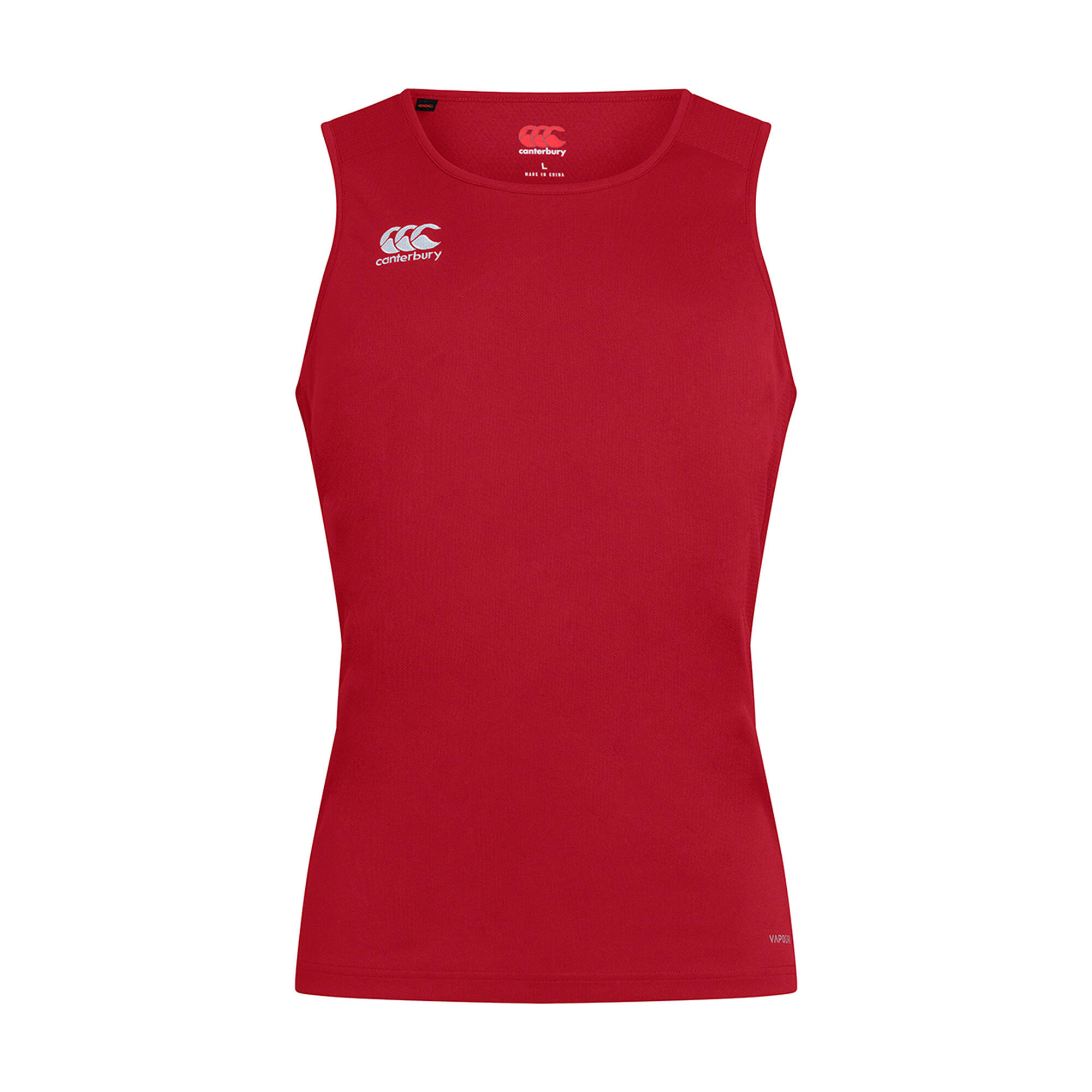 Mens Club Dry Tank Top (Red) 1/3