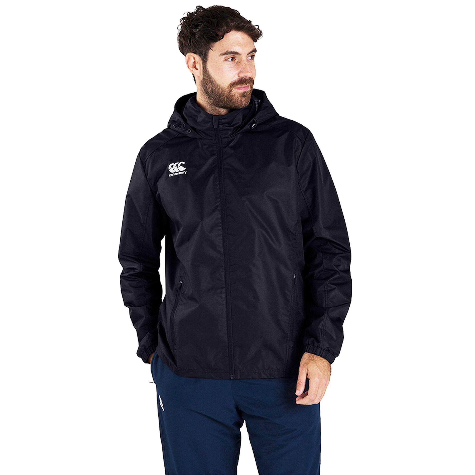Mens Club Waterproof Jacket (Black) 3/4