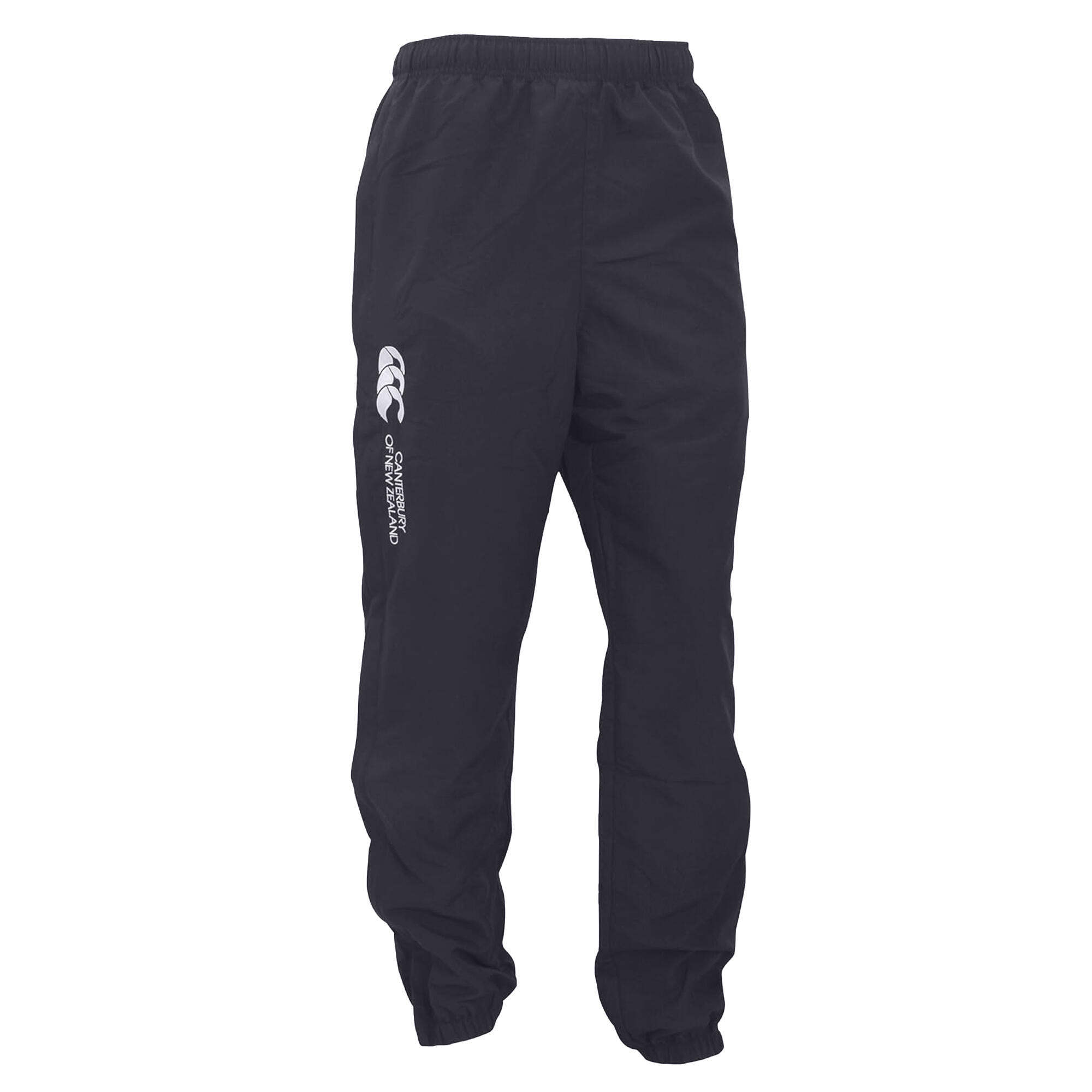 Mens Stadium Cuffed Elasticated Sports Trousers (Black) 3/3