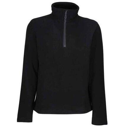 Honestly Made" Fleece, mit halbem Reißverschluss für Herren Schwarz