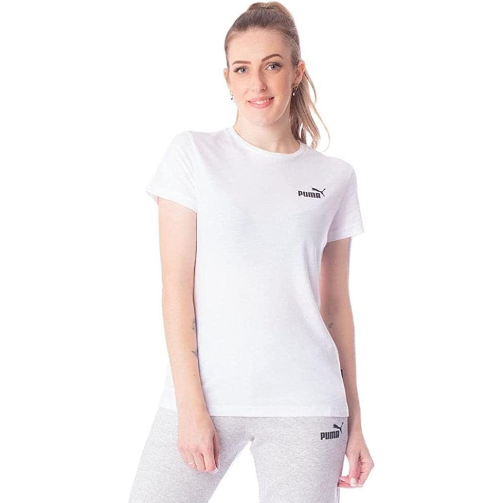 Womens/Ladies ESS Logo TShirt (White) 2/3