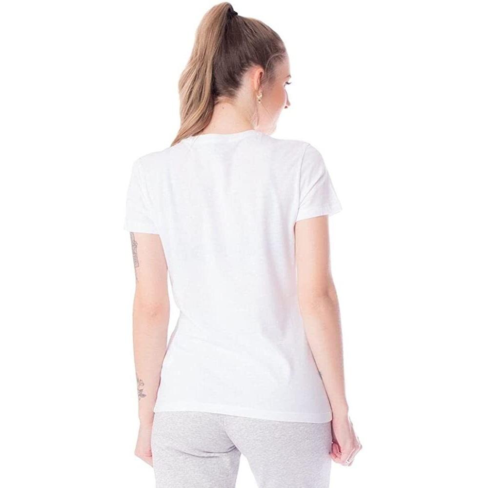 Womens/Ladies ESS Logo TShirt (White) 3/3