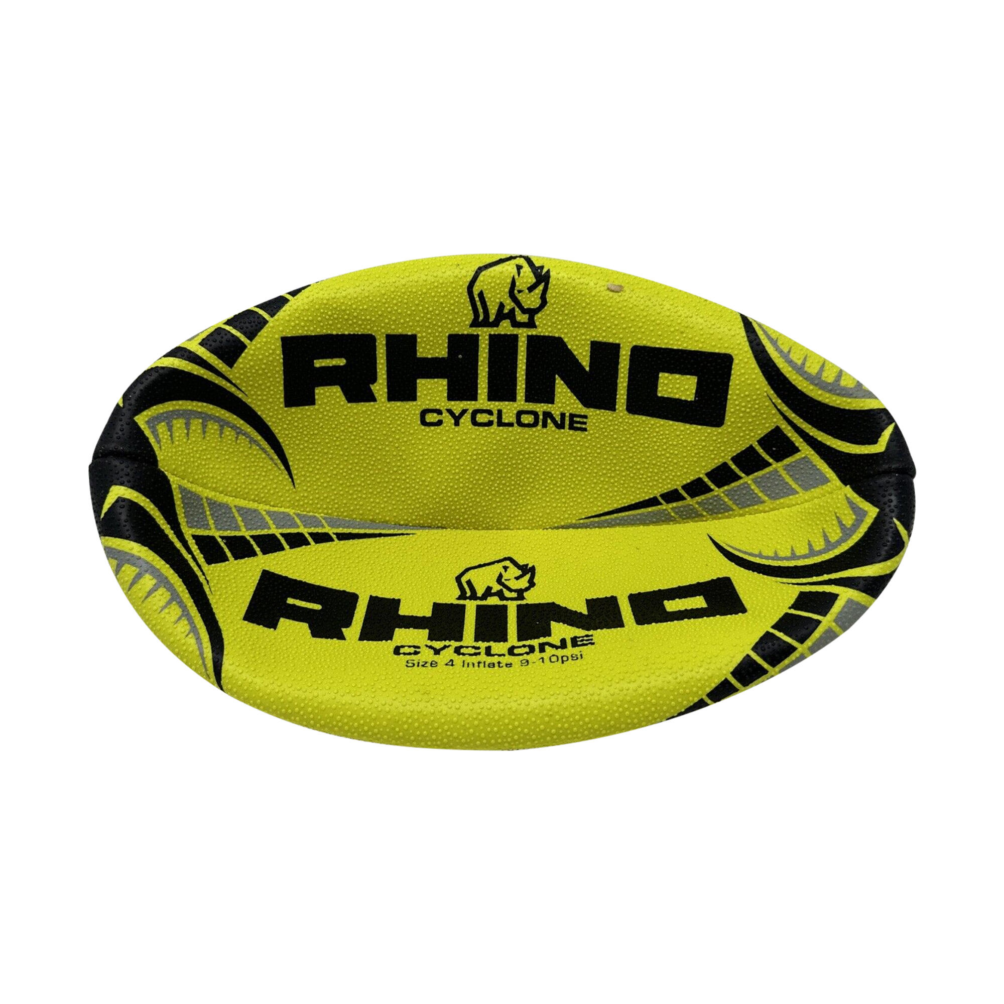 RugbyBall "Cyclone" Damen und Herren Neongelb 3/3